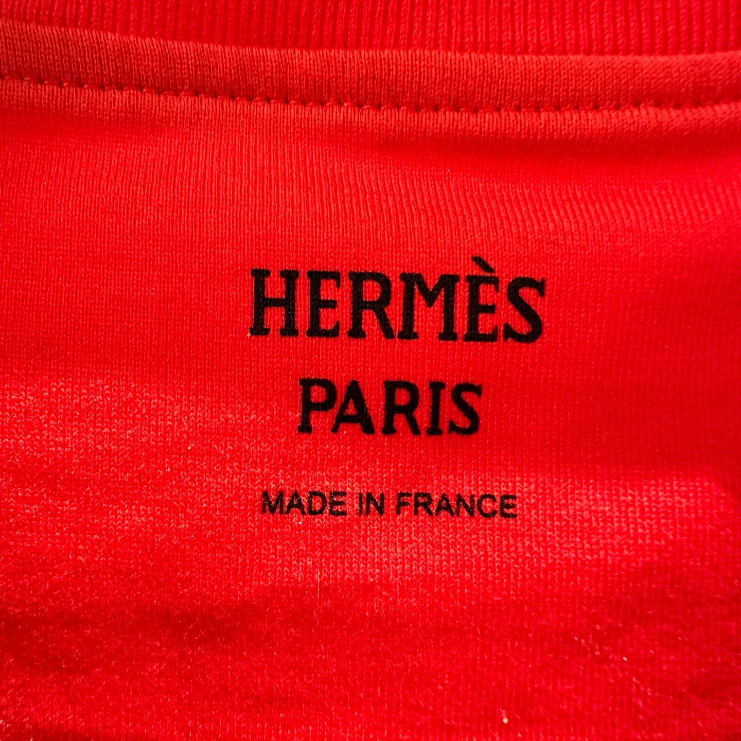 Hermes Hermes may606 H Ribbed Pocket Short Sleeve Tee 40 Cotton Size M / US 6-8 / IT 42-44 - 3 Thumbnail