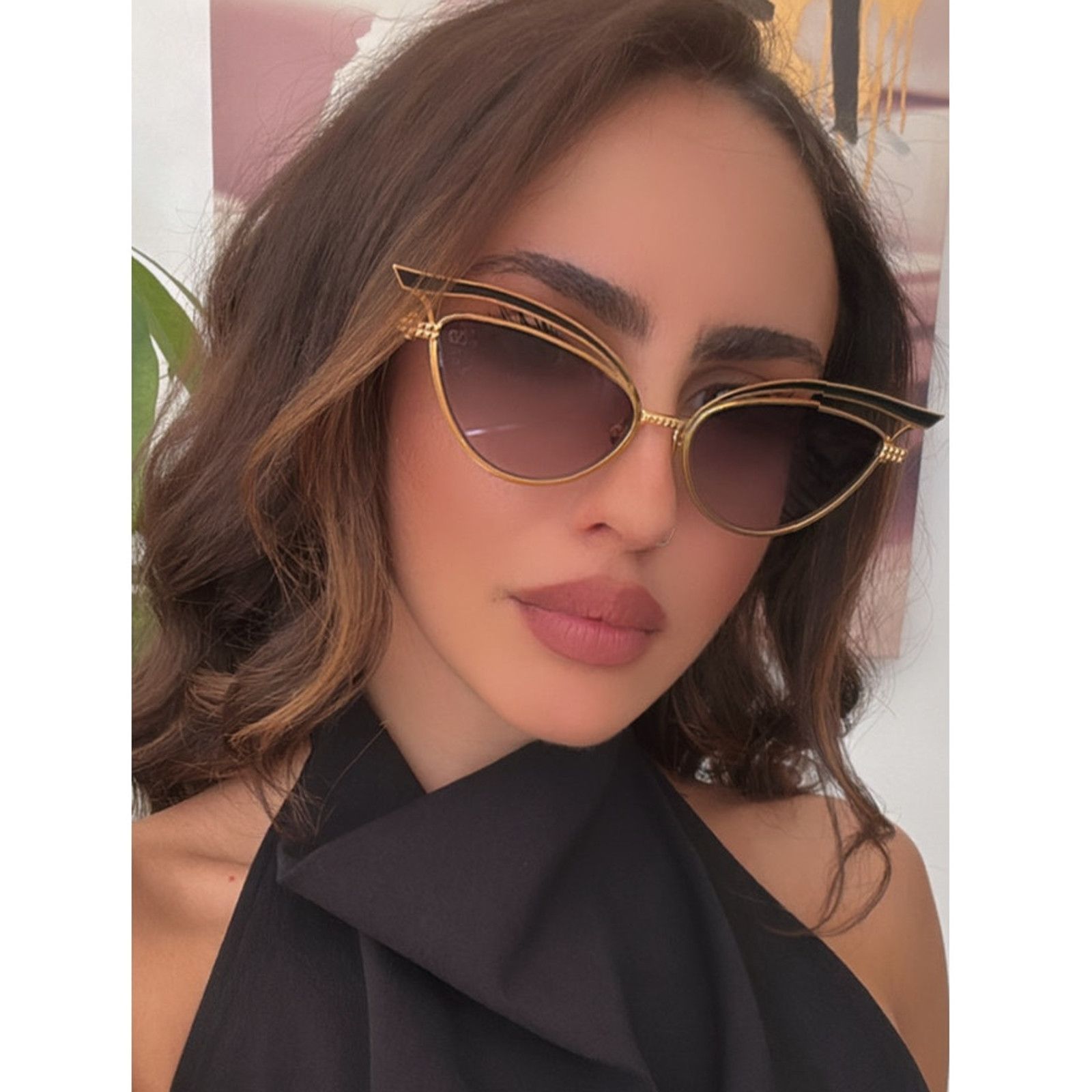 Valentino NEW Valentino V-Goldcut VLS113-C Pink Cat Eye 