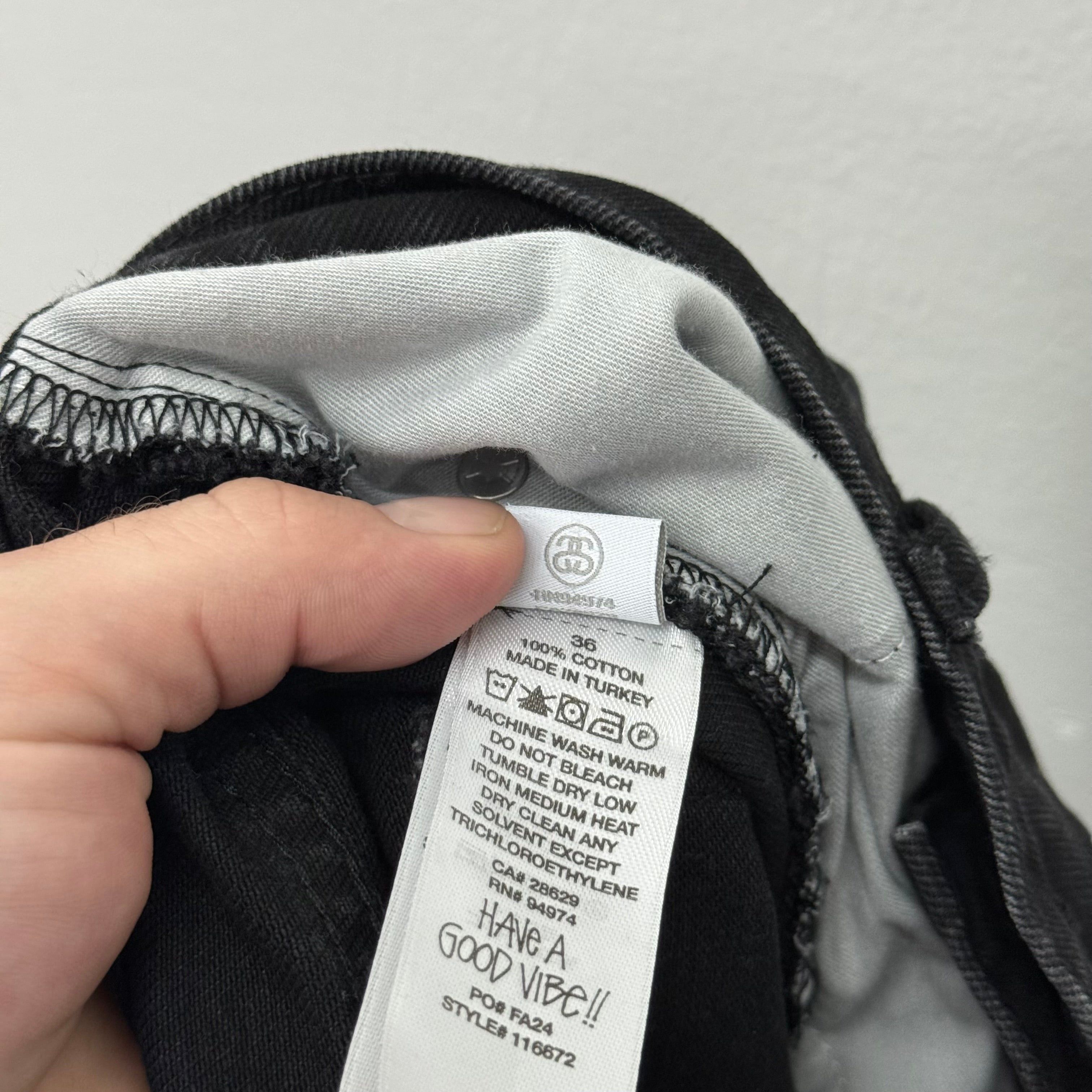 Stussy Stussy Black New Classic Denim Jeans - Size 36 Size US 36 / EU 52 - 6 Thumbnail