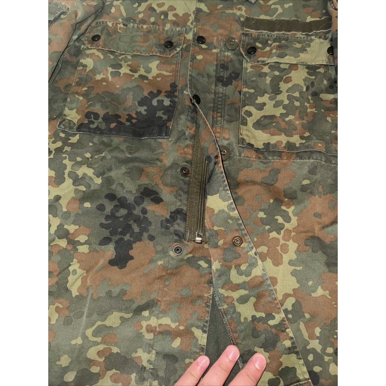 Other Vintage Germany Camo Military Jacket Medium 20x25 Green Size US M / EU 48-50 / 2 - 5 Thumbnail