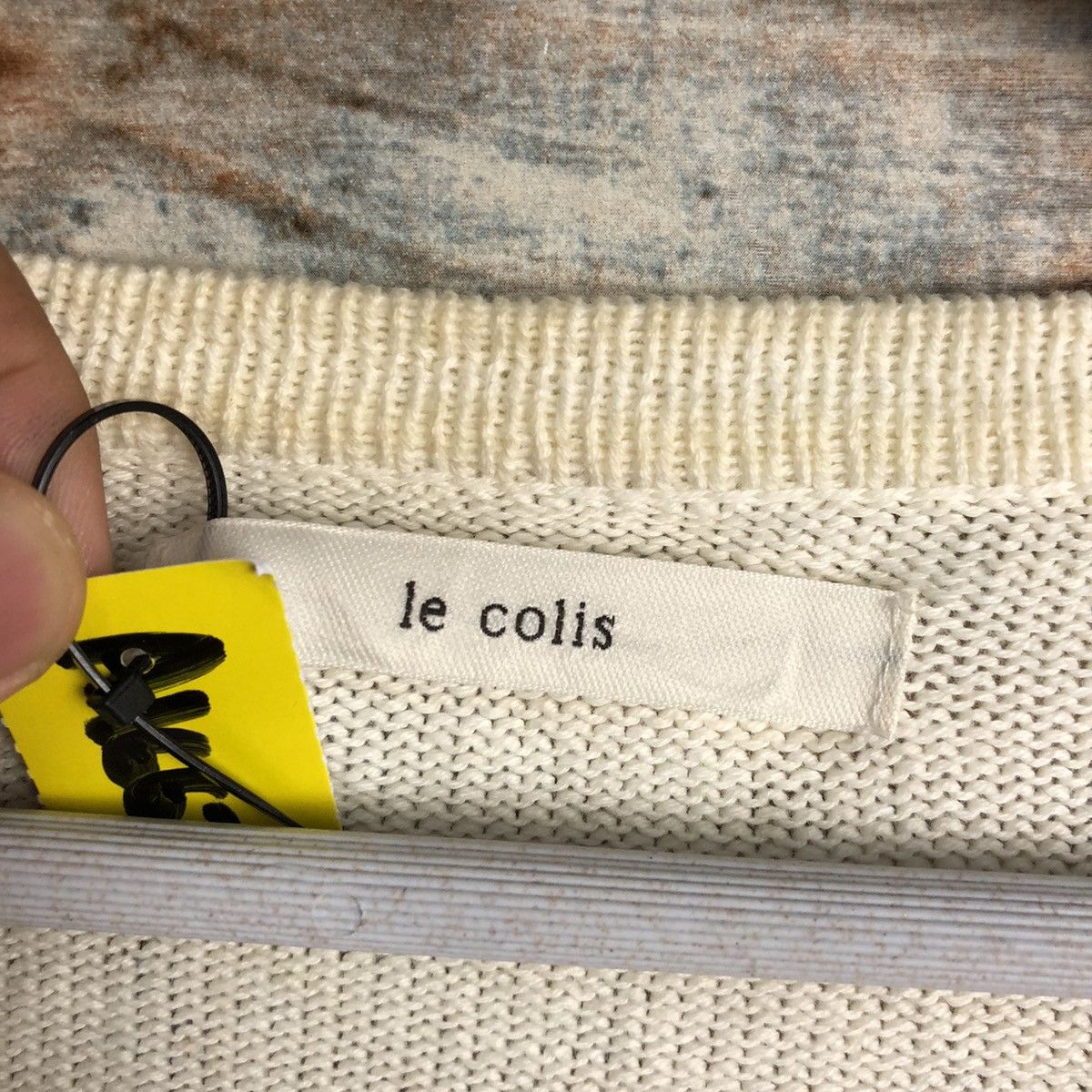Vintage Le Cois White Cardigan Knitwear #A1662 Size US M / EU 48-50 / 2 - 9 Thumbnail