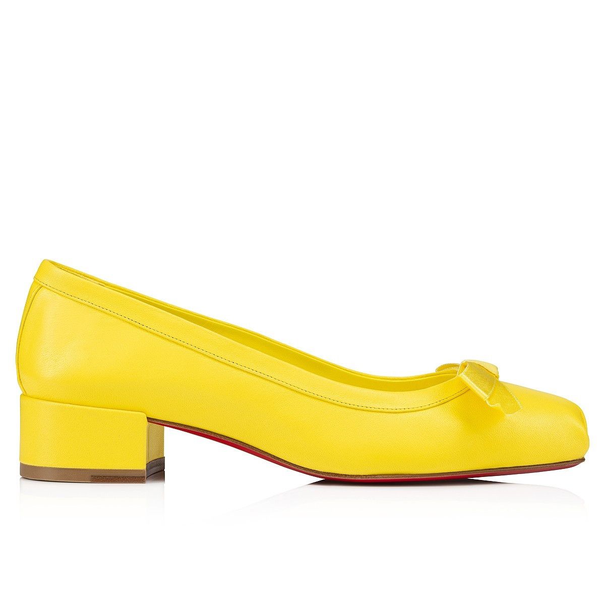 Christian Louboutin o1w1db10425 Flats in Yellow Size US 8 / IT 38 - 2 Thumbnail