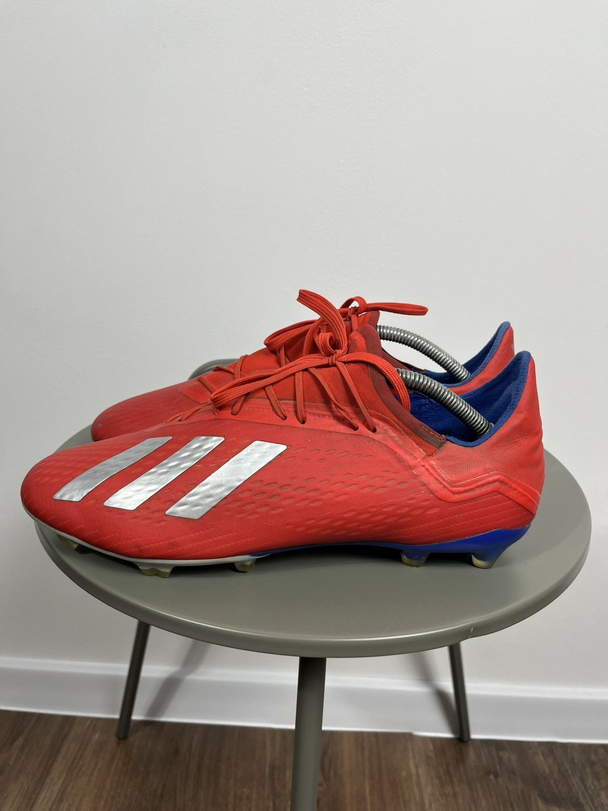 Adidas Adidas Red Soccer Cleats 11.5 US FG Ground Lightweight Boots Size US 11.5 / EU 44-45 - 5 Thumbnail
