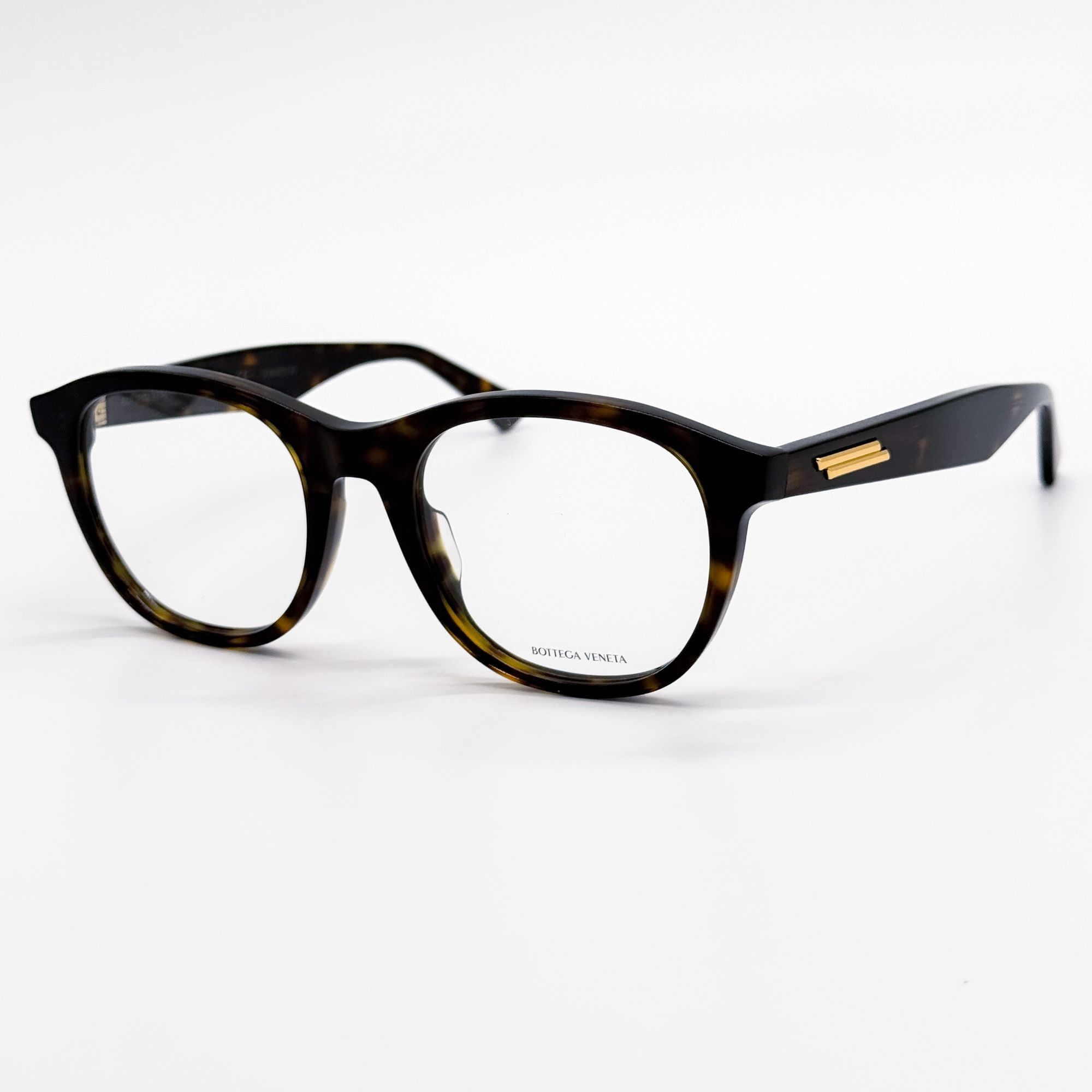 Bottega Veneta NEW BOTTEGA VENETA EYEGLASSES BV1130OA 002 HAVANA ROUND WOME Size ONE SIZE - 5 Thumbnail