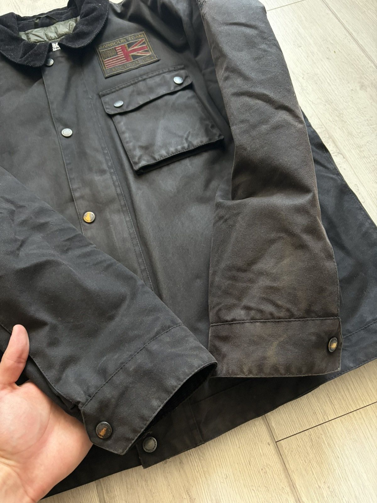 Barbour BARBOUR STEVE MCQUEEN Wax Jacket Size US XXL / EU 58 / 5 - 4 Thumbnail