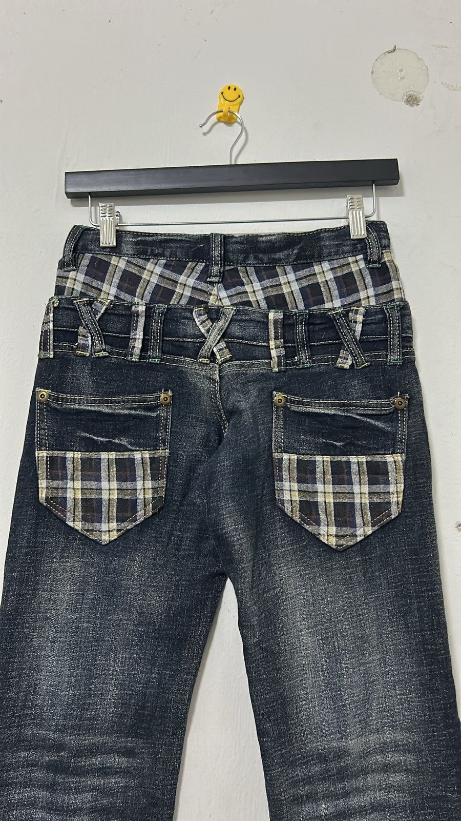 Japanese Brand Double Waist Jeans ‘ goodluck bigwave ’ Size 26" / US 2 / IT 38 - 4 Thumbnail