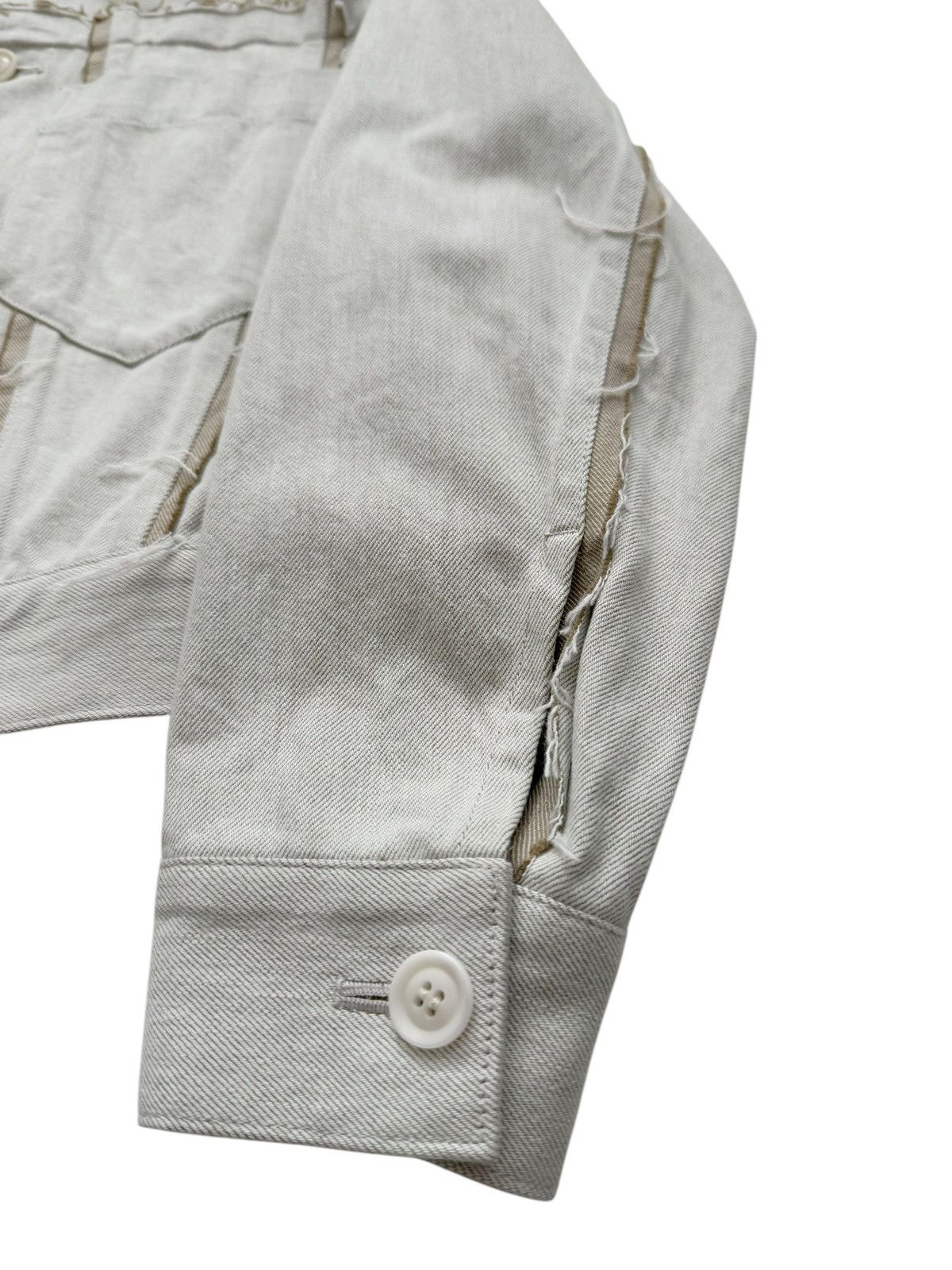 Yohji Yamamoto 10oz Denim Paneled Trucker Jacket Size M / US 6-8 / IT 42-44 - 8 Thumbnail