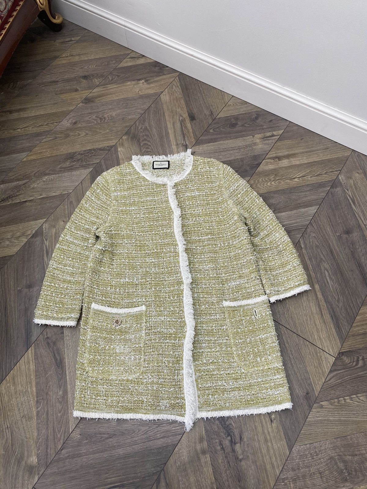 Designer × Vintage Vintage Bruno Manetti Womens Cotton Knit LS Cardigan Size XL / US 12-14 / IT 48-50 - 2 Thumbnail