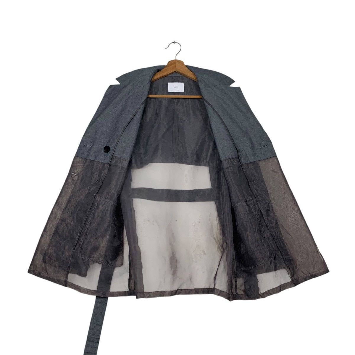 HARE HARE Double Breast Belted Coat Hybrid Design #2256-C100 Size ONE SIZE - 11 Thumbnail