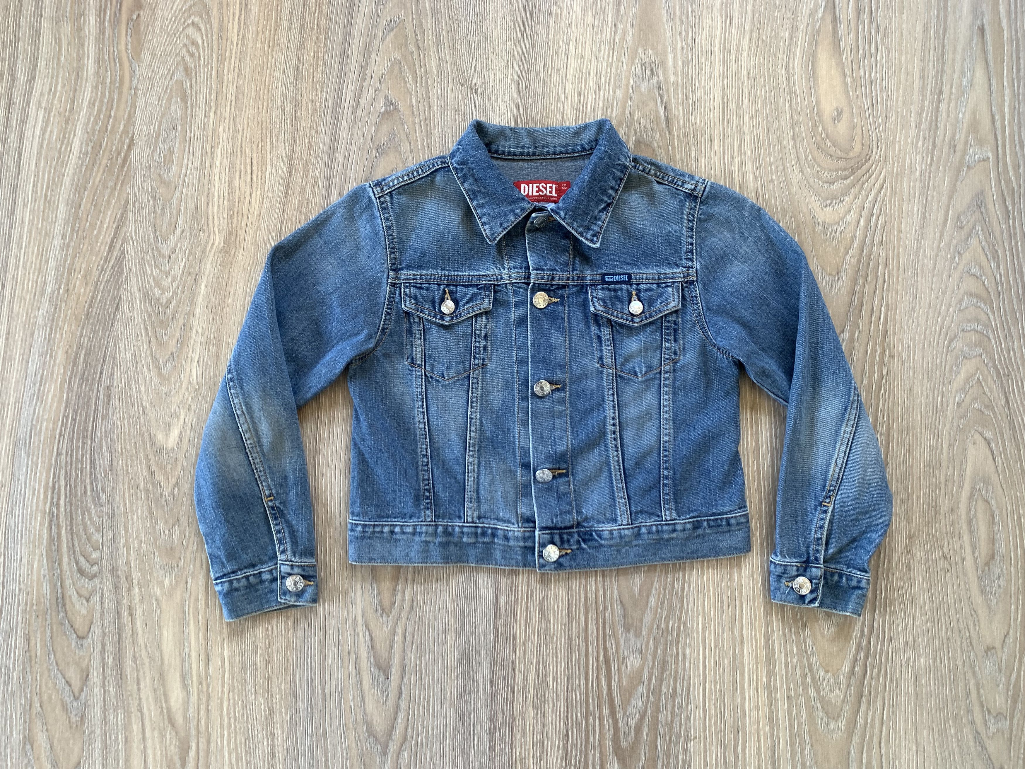 Diesel Diesel Kids Vintage Blue Denim Jacket Size XXS / US 00 / IT 34 - 2 Thumbnail