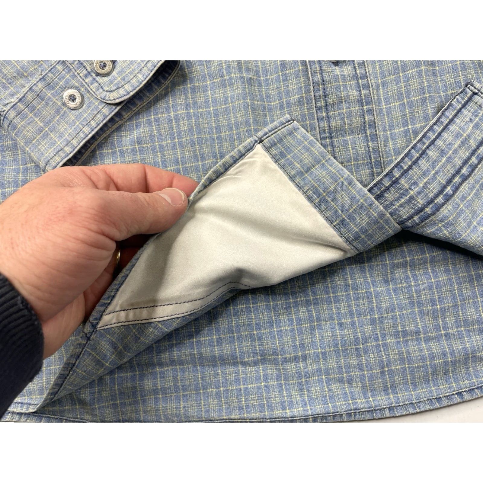 Orvis Orvis Mens Shirt Performance Plaid Blue Button-Up Size US XL / EU 56 / 4 - 5 Thumbnail