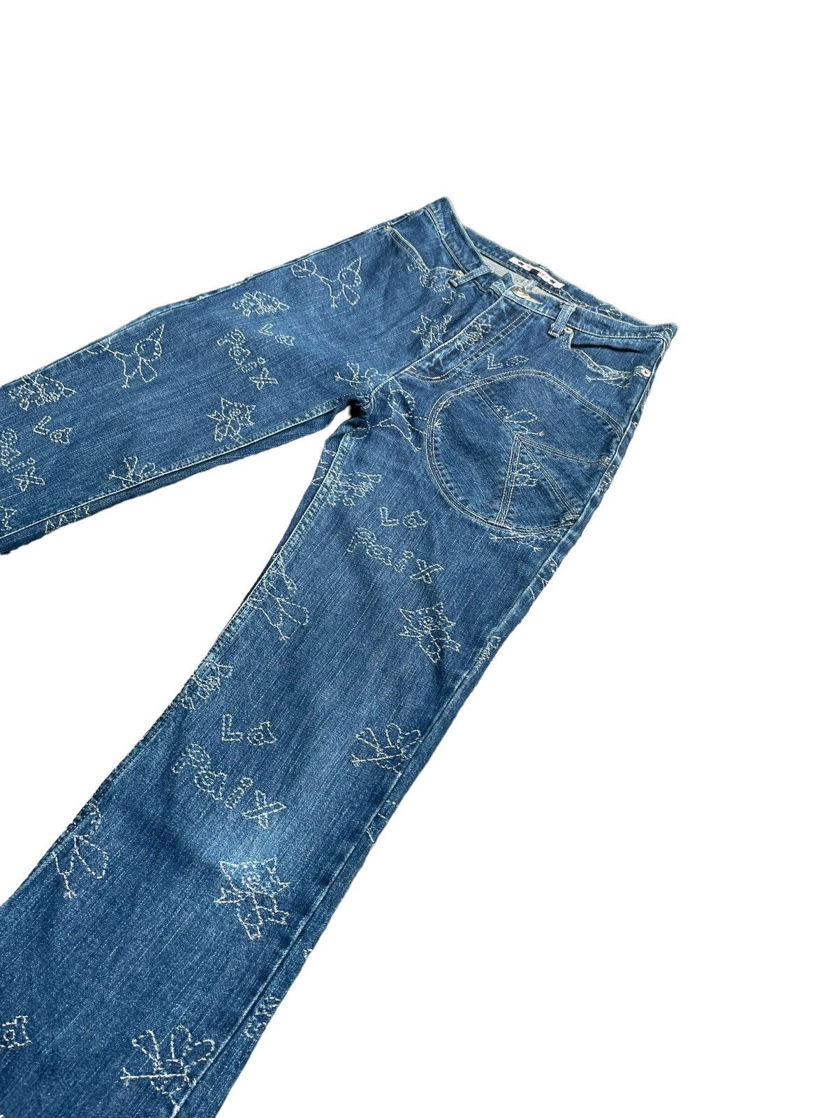 Japanese Brand Olleborebla Custom Stitching Denim Size 28" / US 6 / IT 42 - 2 Thumbnail