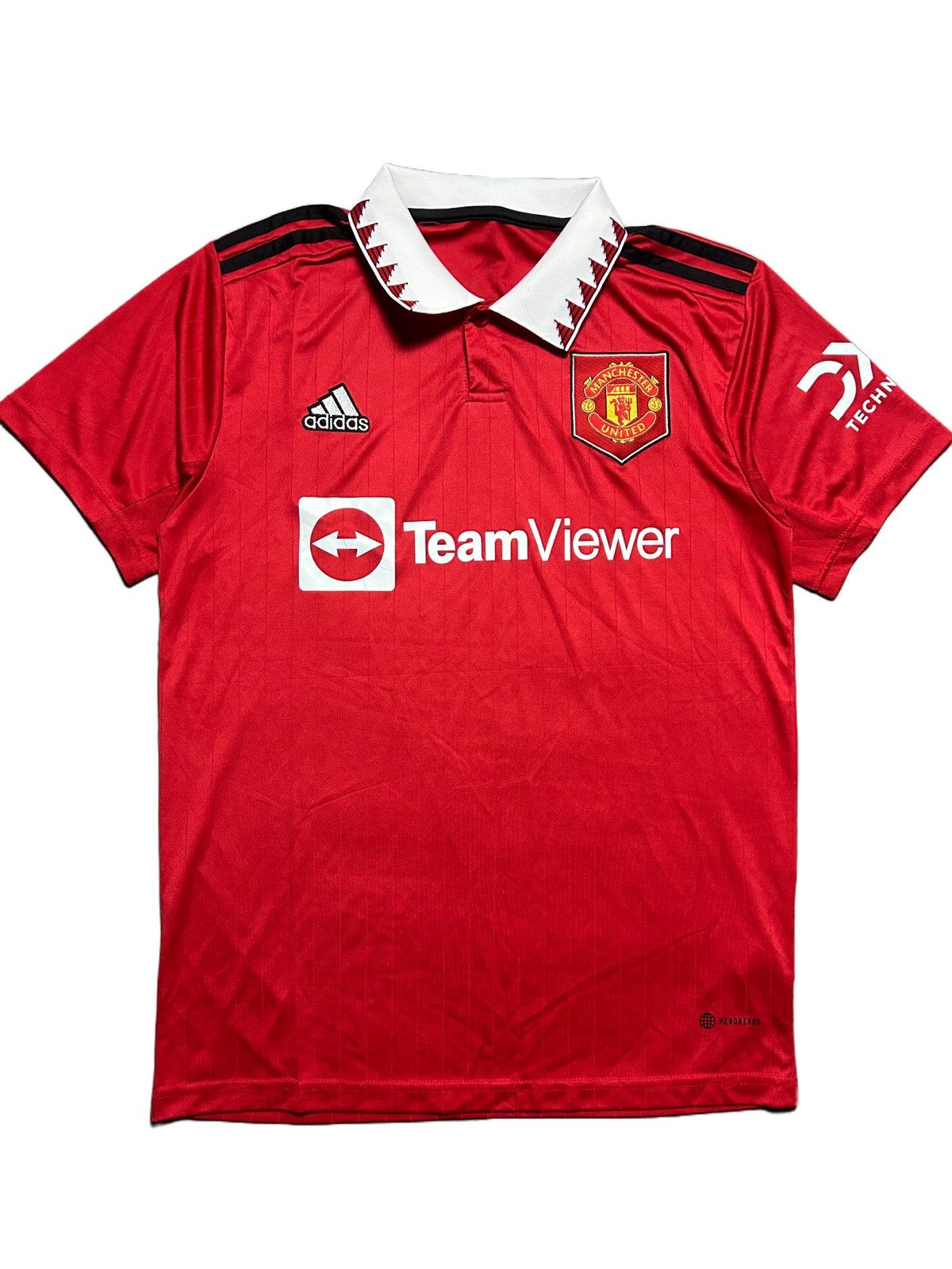 Nike Manchester United jersey TeamViewer Red 2022 2023 home kit Grailed