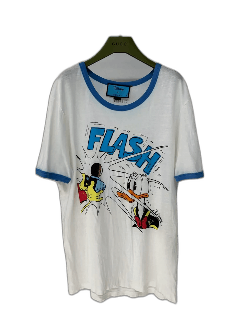 Gucci Gucci Disney Donald Duck Short Sleeve Shirt-2506 Size M / US 6-8 / IT 42-44 - 1 Thumbnail