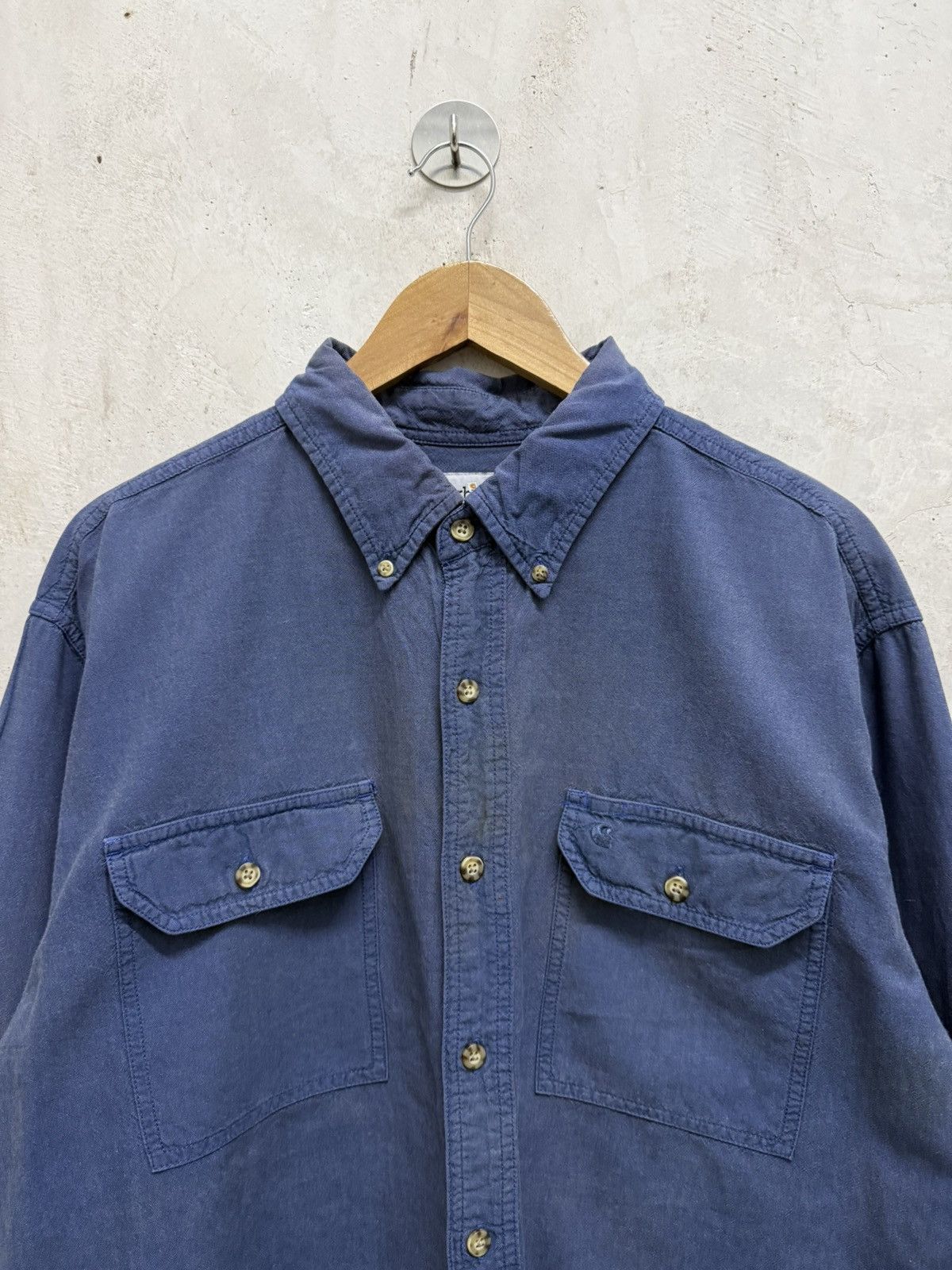 Carhartt Distressed Carhartt Cargo Pocket Button Up Shirt Size US XL / EU 56 / 4 - 2 Thumbnail