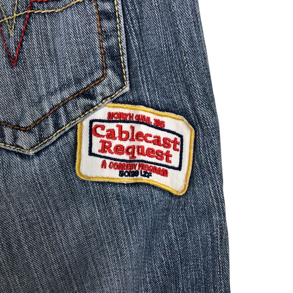 Hysteric Glamour 📌Vintage Distressed Denim Jeans Patchwork Design Full Print Size US 30 / EU 46 - 13 Thumbnail