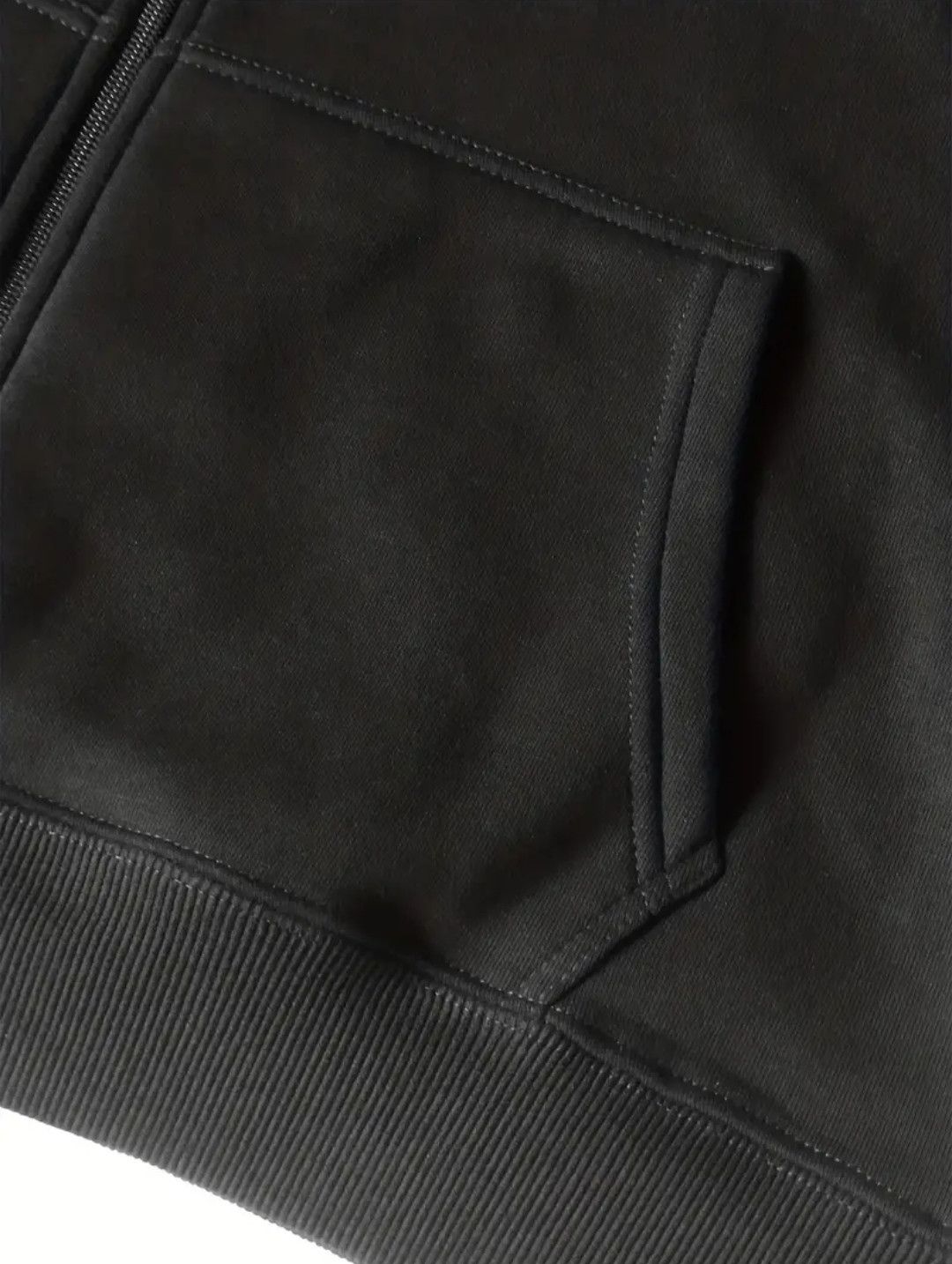 Zipper Hoodies Men Solid Color