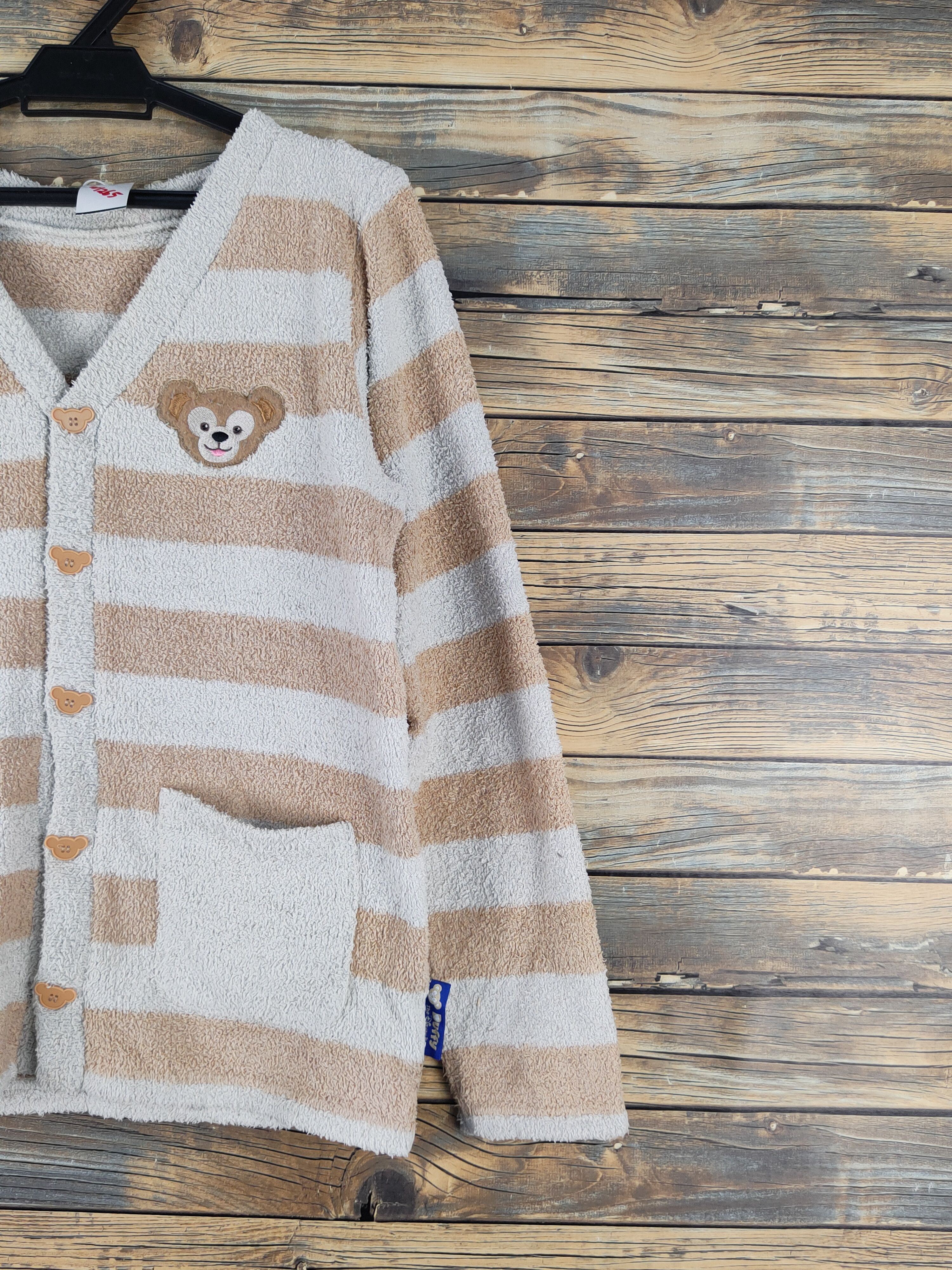 Disney × Japanese Brand × Vintage Disney Light Brown Duffy Bear Knitwear Button Ups #W1265 Size M / US 6-8 / IT 42-44 - 7 Thumbnail