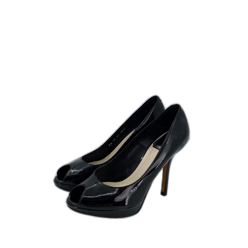 Dior Christian Dior Black Peep-Toe High Heels Size US 5.5 / EU 38 - 1 Thumbnail
