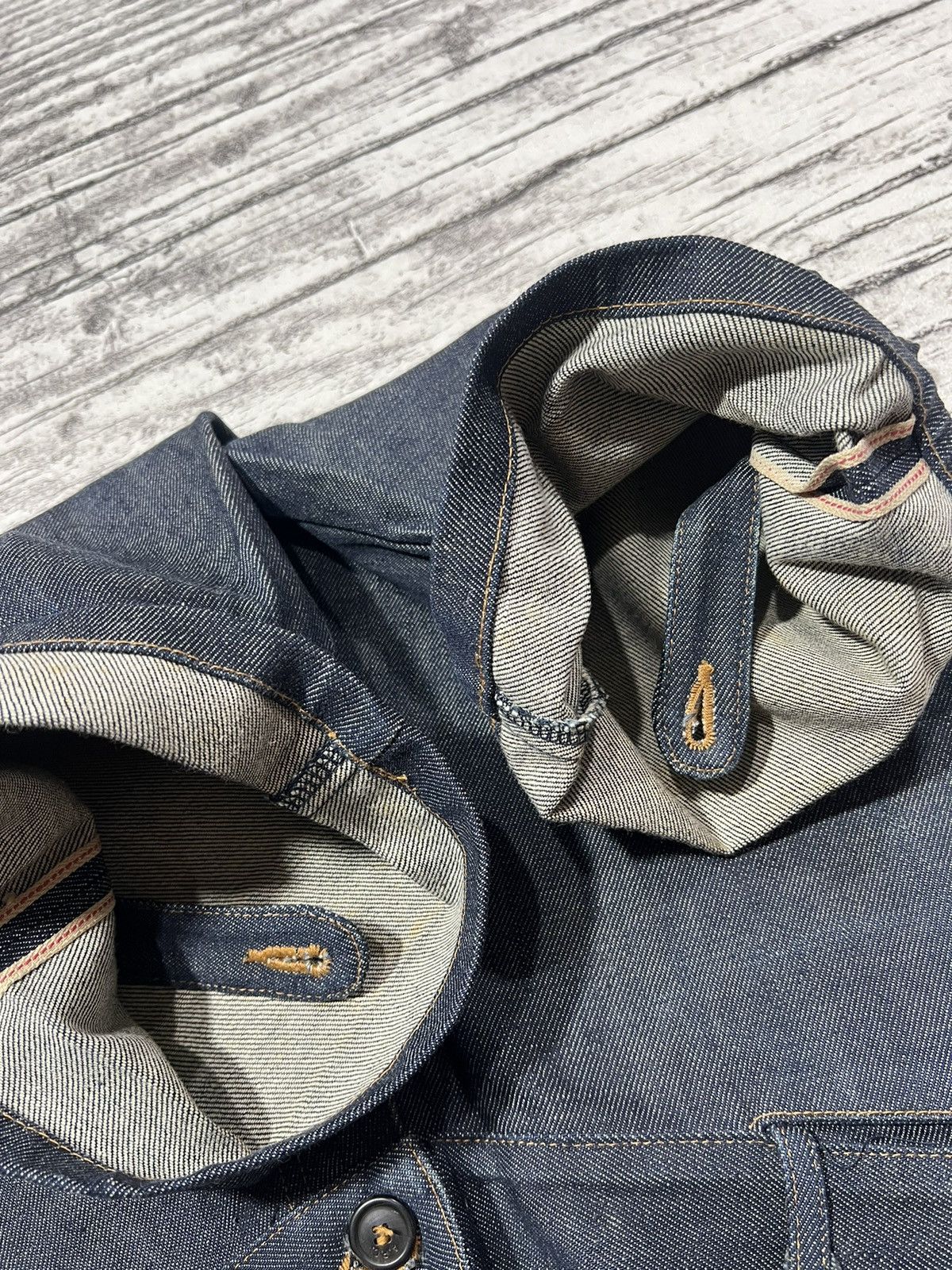 Helmut Lang 2000s Japanese Apc Paris Selvedge Raw Jeans Short Jorts y2k Size US 26 / EU 42 - 6 Thumbnail