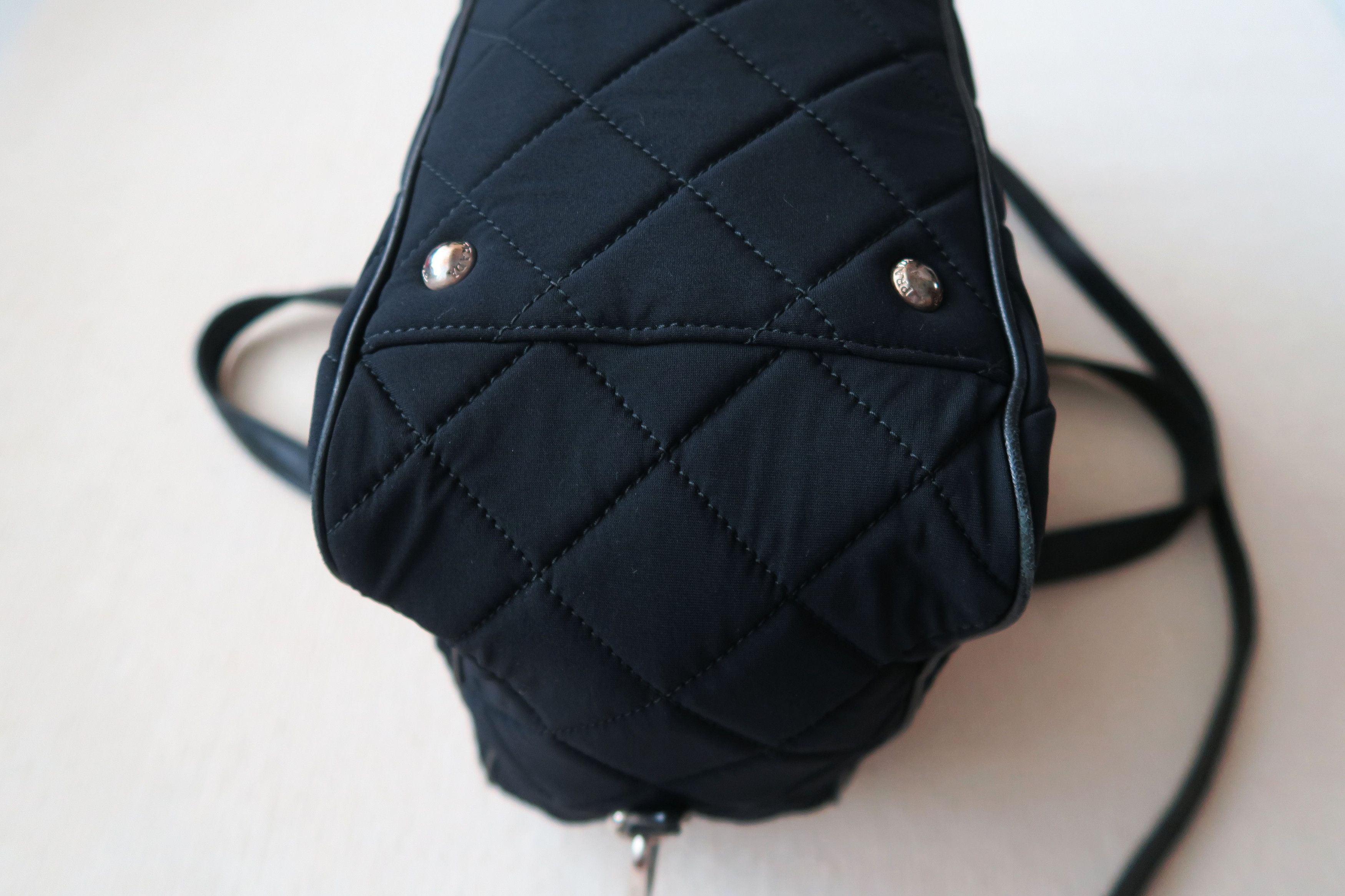 Prada Prada 2 Way Unisex Tessuto Quilted Leather Accent Bag Size ONE SIZE - 6 Thumbnail