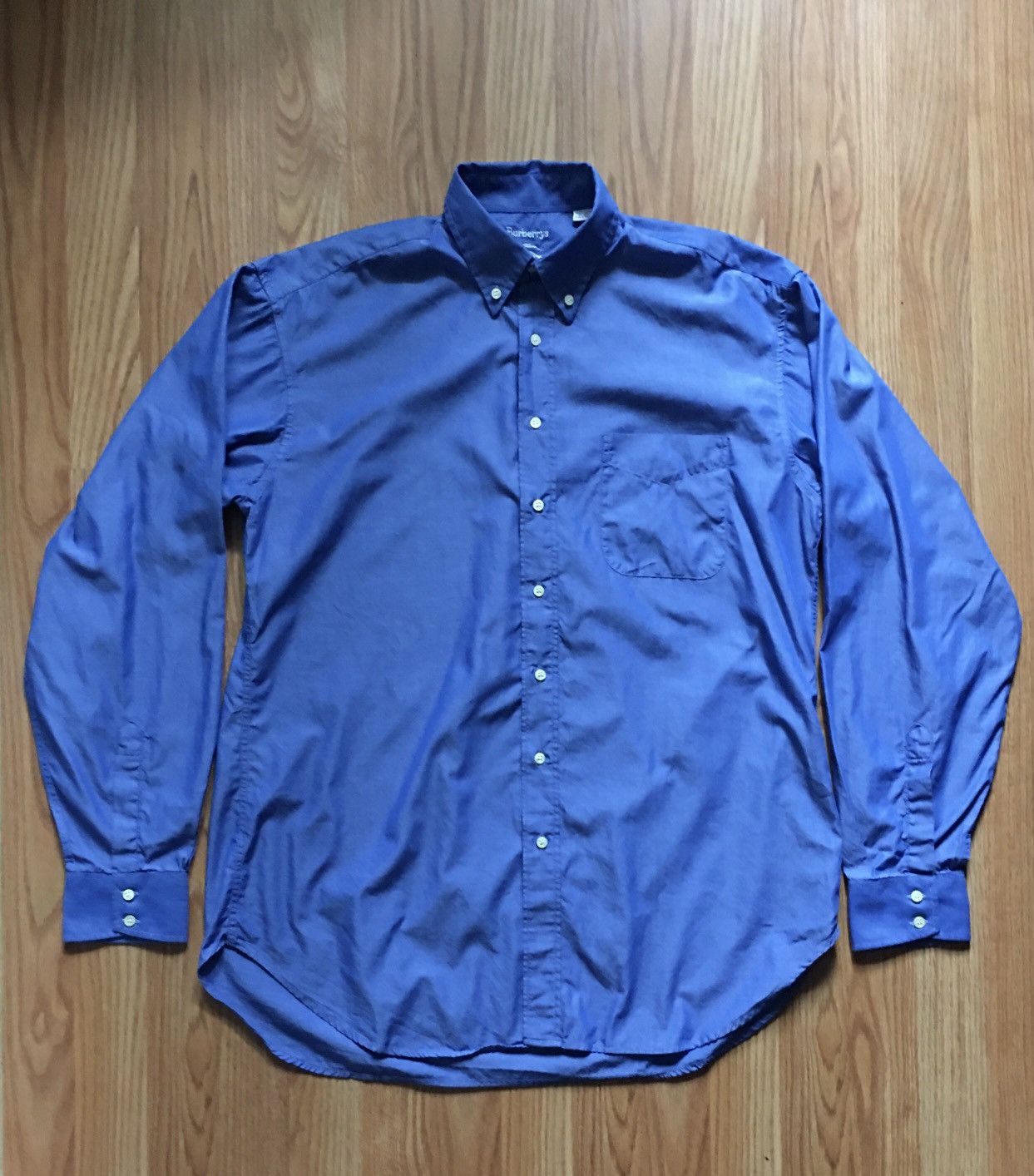 Burberry Burberrys Blue Cotton Elegant Shirt Size 15.5 / 39 Size 40S - 1 Thumbnail