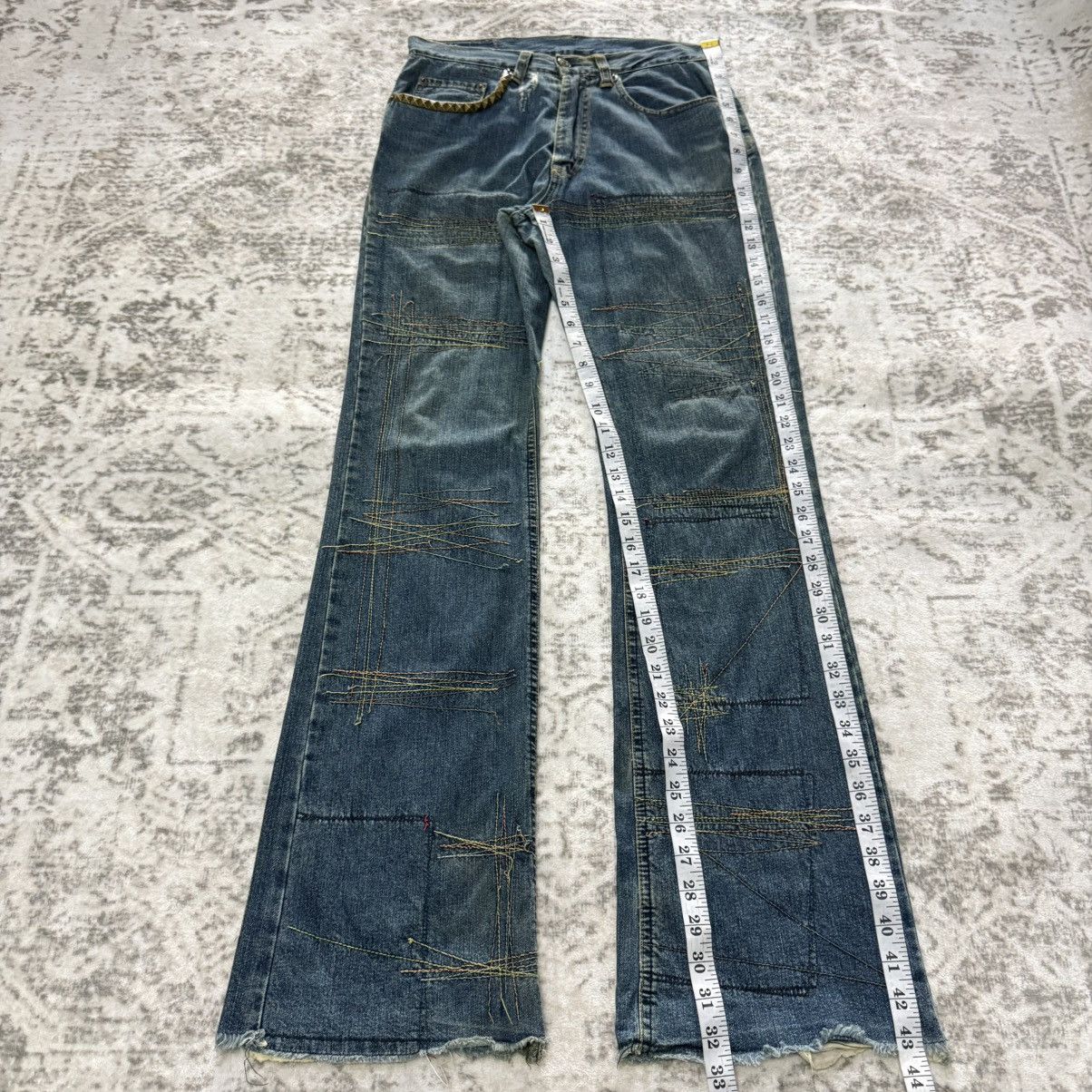Hysteric Glamour Hysteric Glamour Boro Repaired Details Studded Flared Jeans Size US 29 - 11 Thumbnail