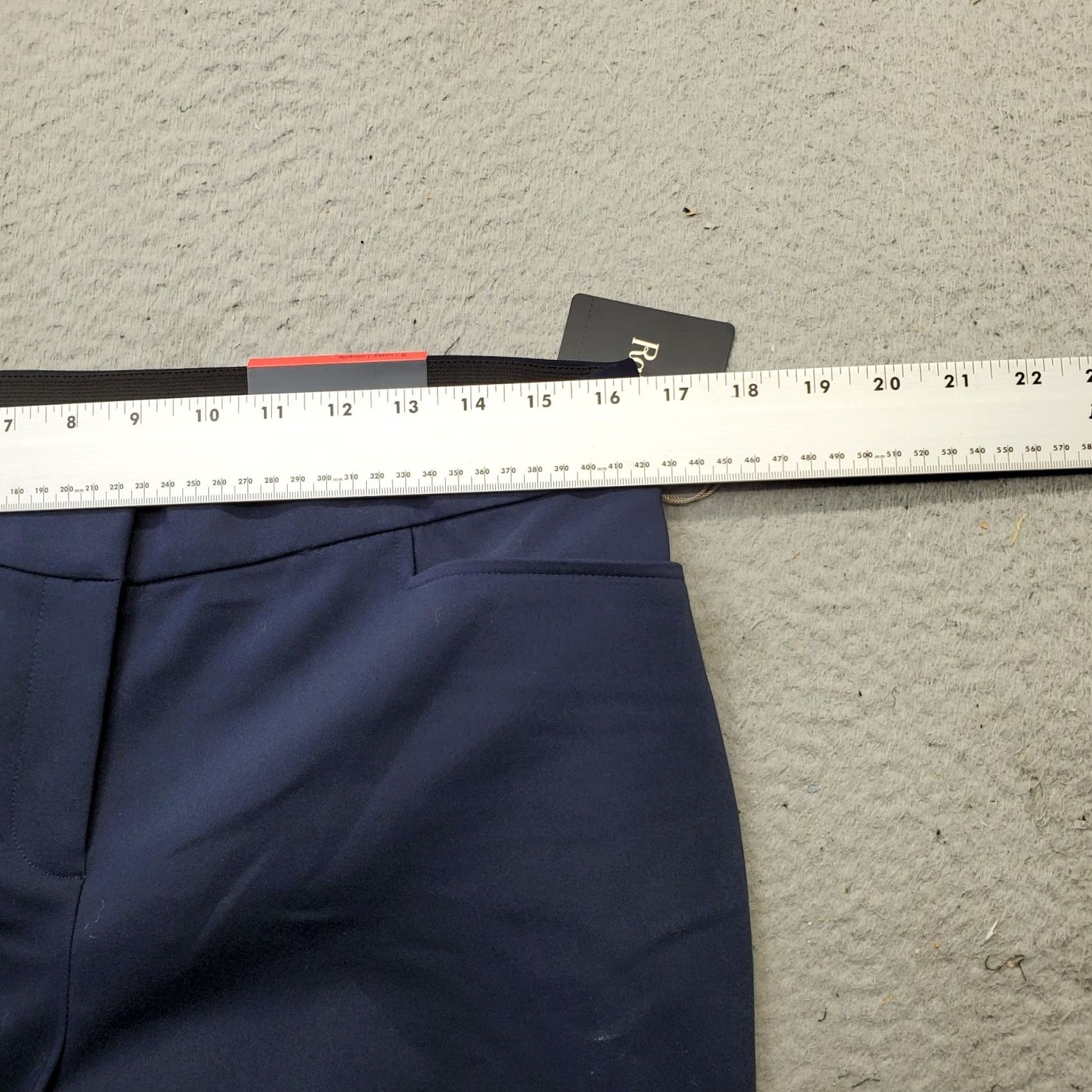 Vintage Rafaella Curvy Pants Womens 8 Navy Cotton Slash Pocket Straight Leg Hook & Eye Pants Womens Size 8 Navy Cotton Straight Leg Hook & Eye Size 30" / US 8 / IT 44 - 6 Thumbnail