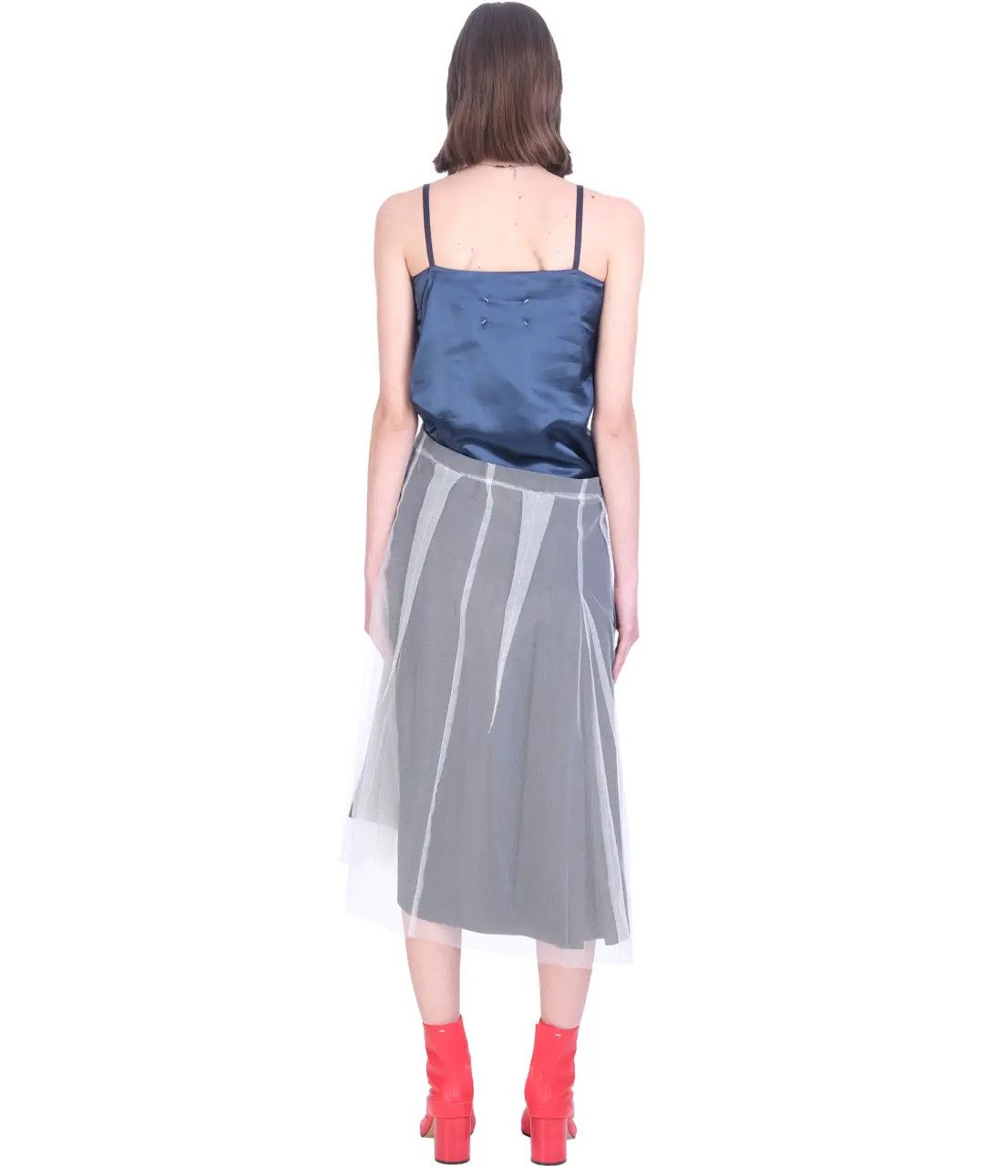 Maison Margiela o1y0625 Midi Dress in Multicolor Size M / US 6-8 / IT 42-44 - 5 Thumbnail