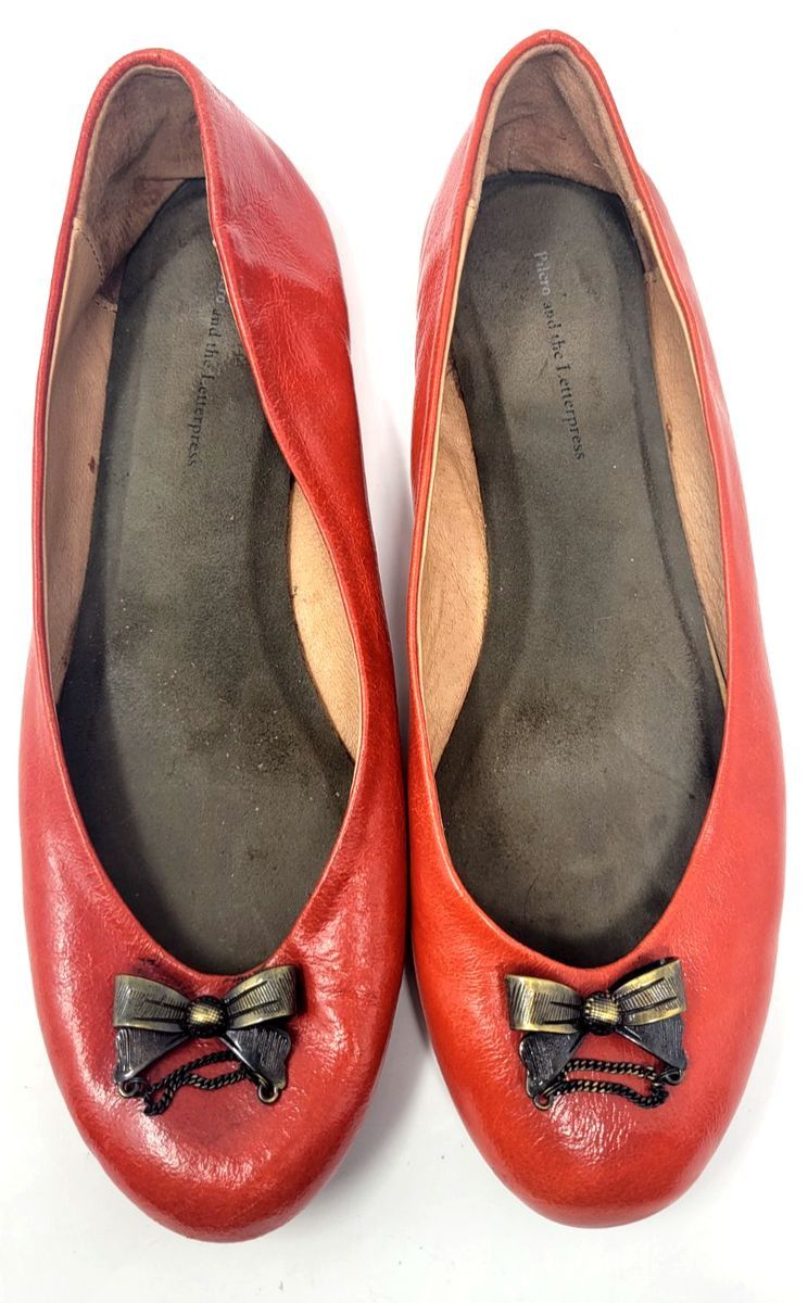 Other Pilcro and the Letterpress Leather Ballet Flats Slip On Sz 9 Size US 9 / IT 39 - 6 Thumbnail