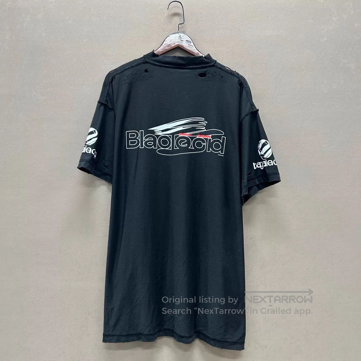 Balenciaga Black Graphic Short Sleeve Shirt. Size US M / EU 48-50 / 2 - 2 Thumbnail