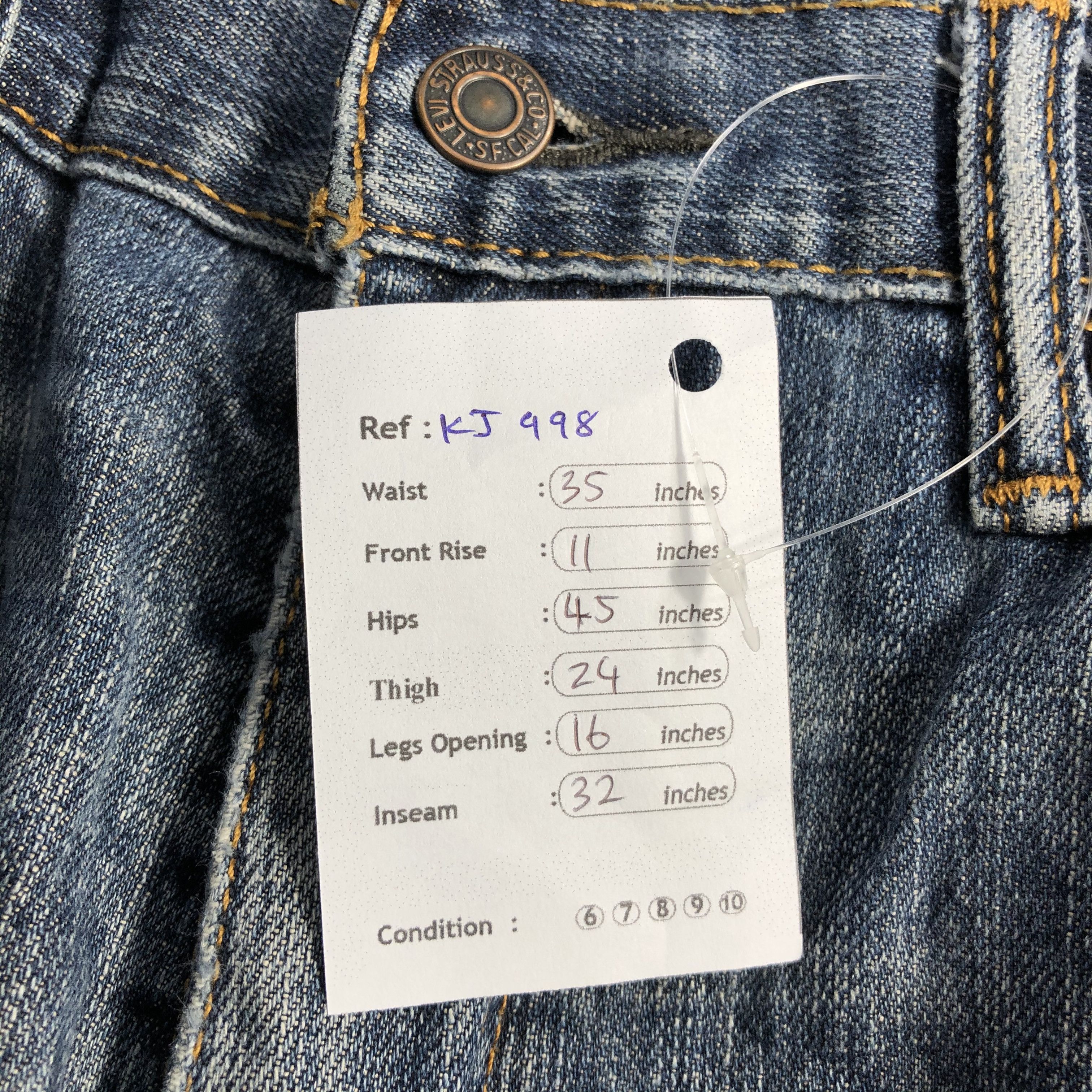 Levi's Vintage Levi's 559 Jeans Distressed Denim KJ998 Size US 33 - 19 Thumbnail