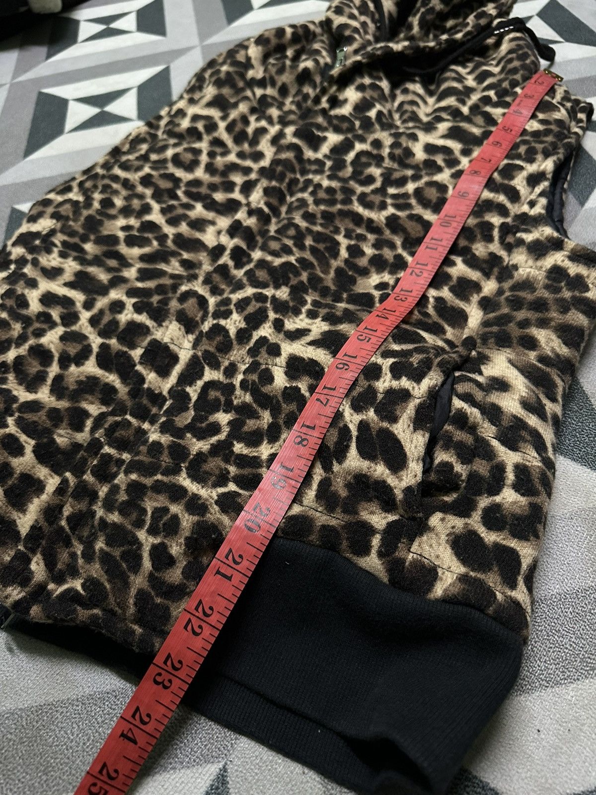 Designer Semantic design leopard jacket sleeveless Size S / US 4 / IT 40 - 11 Thumbnail