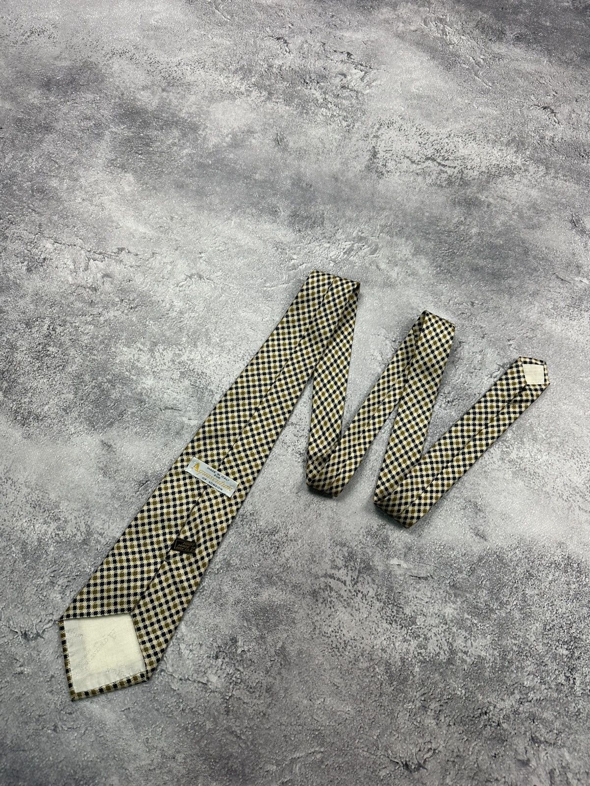 Aquascutum Aquascutum Nova Check Silk Tie Classic Checkered Necktie Size ONE SIZE - 1 Thumbnail