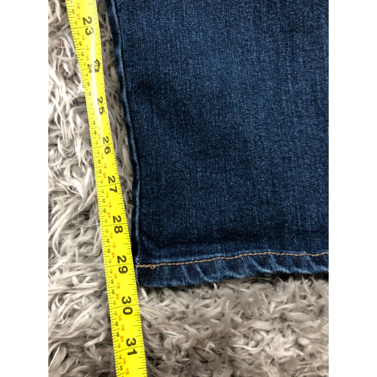 Gloria Vanderbilt Gloria Vanderbilt Amanda Jeans Womens Medium Wash Blue Size 16 Regular Fit 5-Pocket Denim Cotton Tapered High Rise Vintage No Size 38" / US 16 / IT 52 - 3 Thumbnail