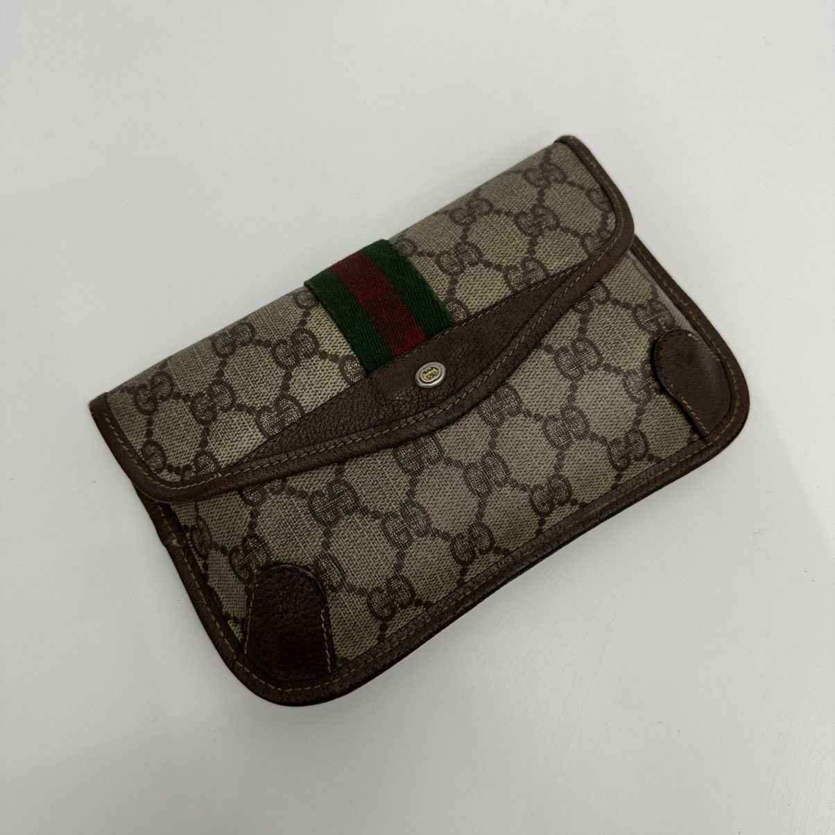 Gucci ‼️YES‼️ AUTHENTIC VINTAGE GUCCI GG SUPREME POUCH CLUTCH BAG Size ONE SIZE - 3 Thumbnail
