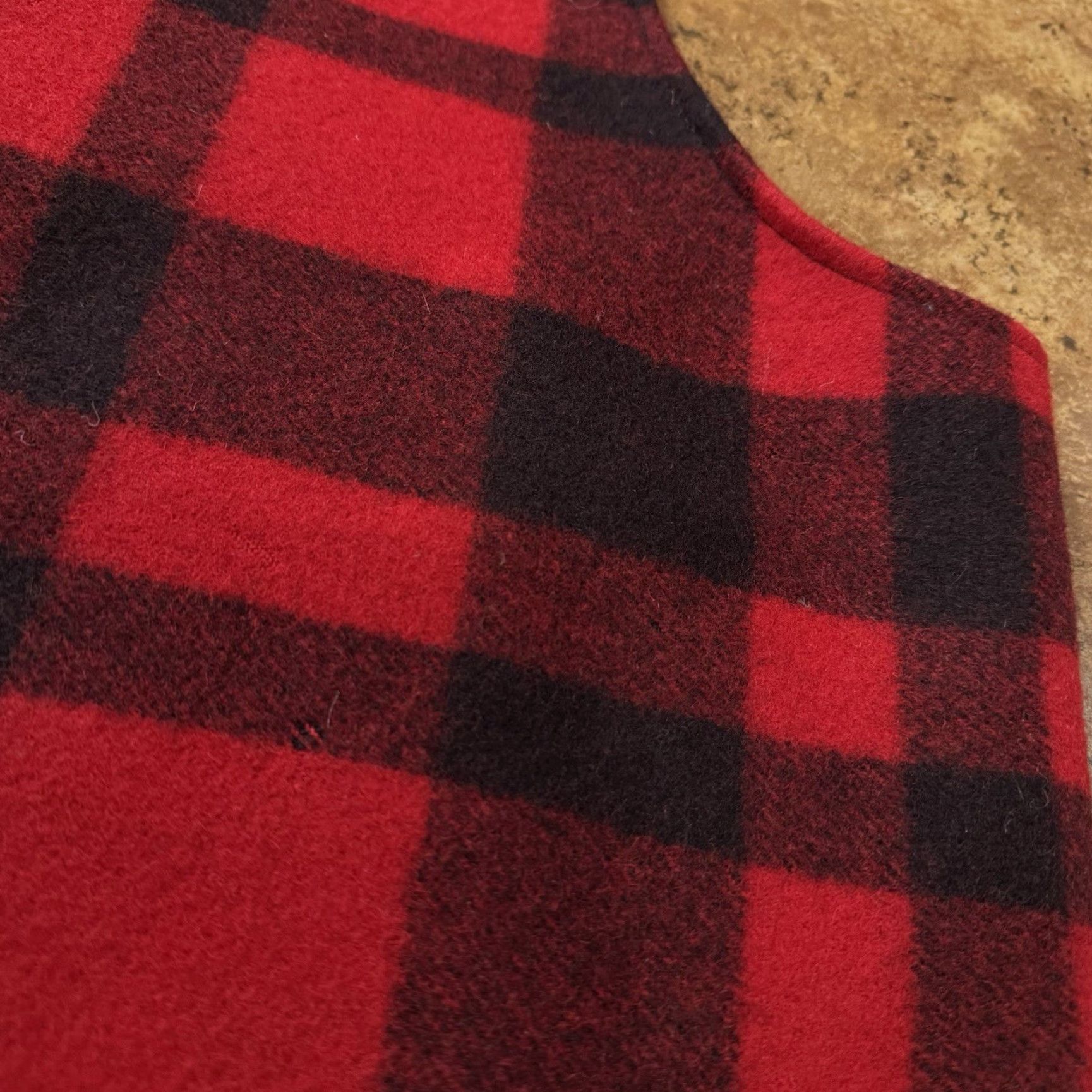 Vintage VTG Hunting World Mackinaw Vest New York Buffalo Plaid Virgin Wool 1960s 70s Size US L / EU 52-54 / 3 - 6 Thumbnail