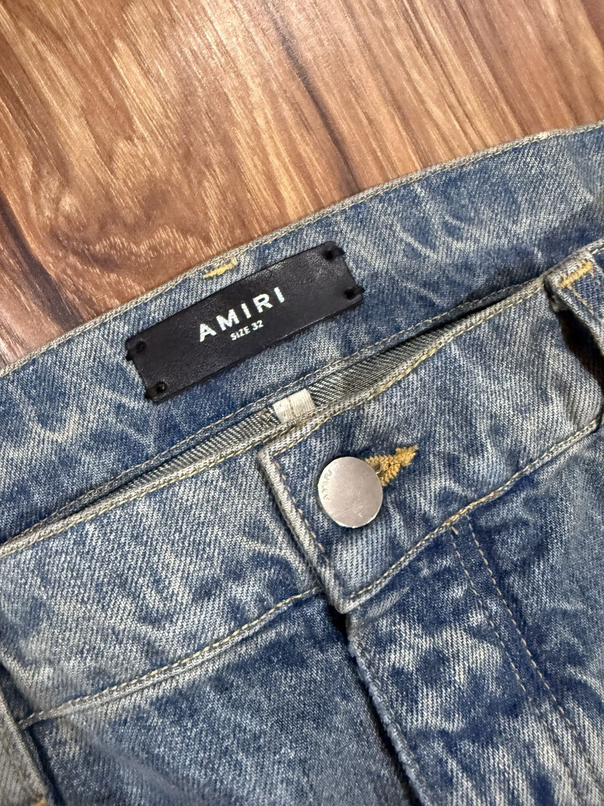 Amiri Sample AMIRI Carpenter Repaired Baggy Jeans Adjustable Cuffs Size US 32 / EU 48 - 4 Thumbnail