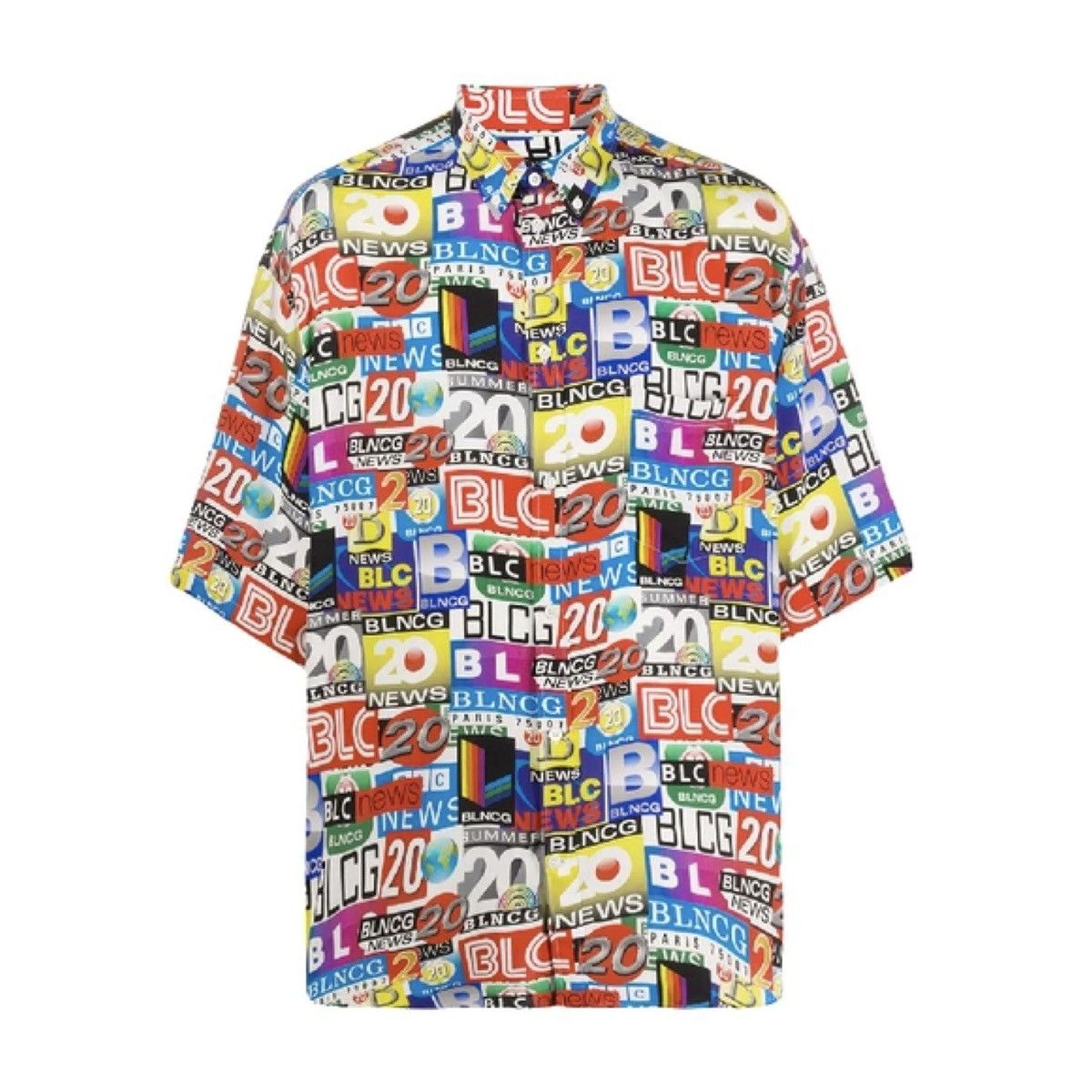 Balenciaga LN BALENCIAGA TECHNO NEWS SHIRT SPRING SUMMER 20 Size US S / EU 44-46 / 1 - 1 Thumbnail