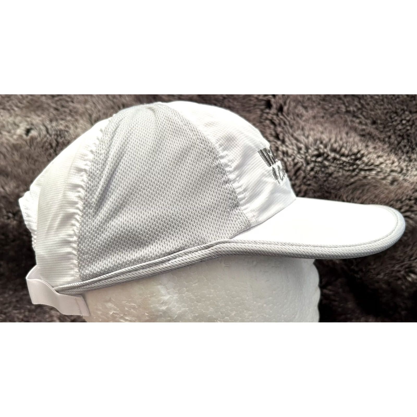 Ford Ironman Ford Finisher Hat Coeur d'Alene Idaho White Headsweats Men Adjustable Size White Hat Size ONE SIZE - 3 Thumbnail