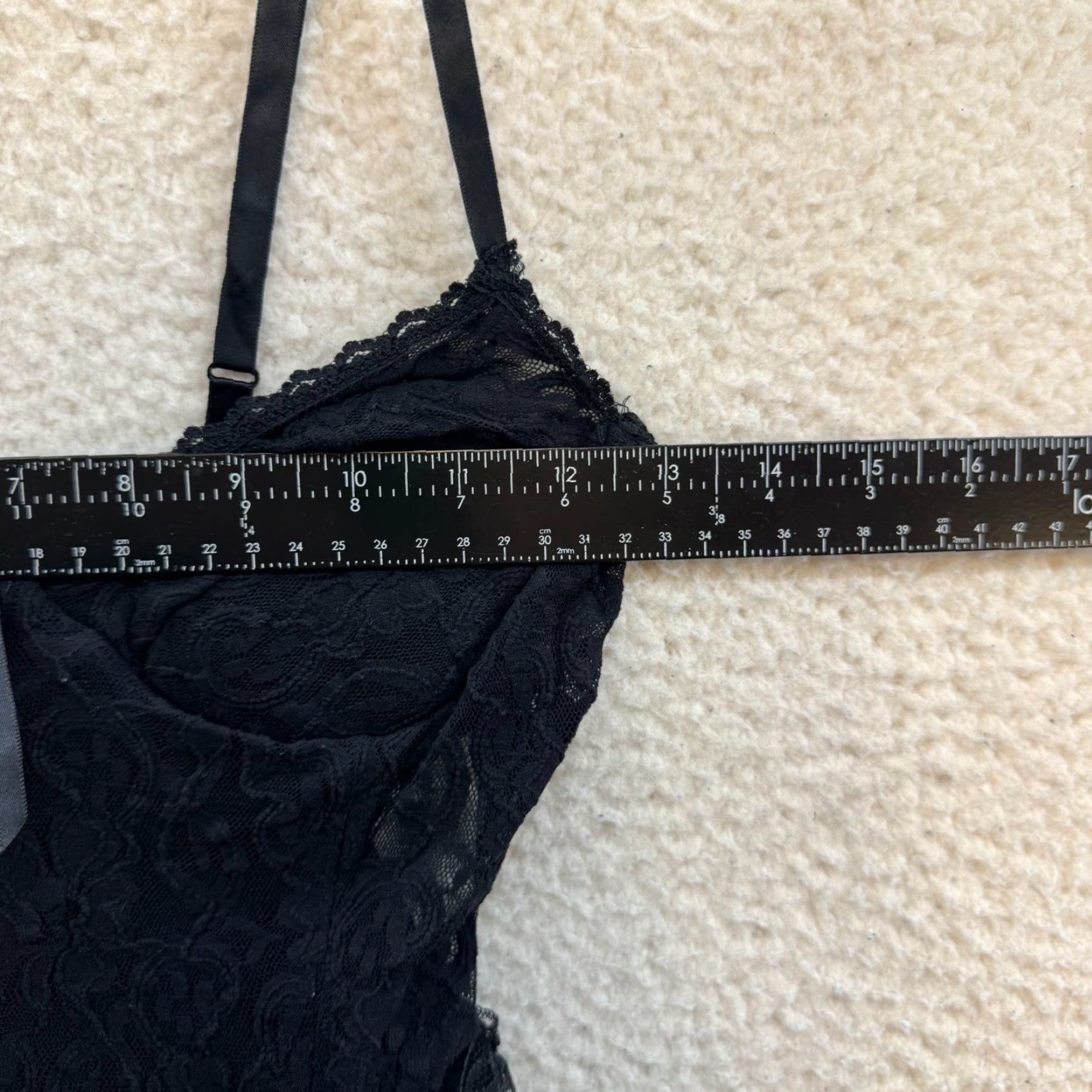 Vintage VINTAGE 90s Y2K Black Lace Bodysuit Slim S Small XS Goth Fairy Victorian Edwardian Slip Look Womens Boys Girls? Size S / US 4 / IT 40 - 6 Thumbnail