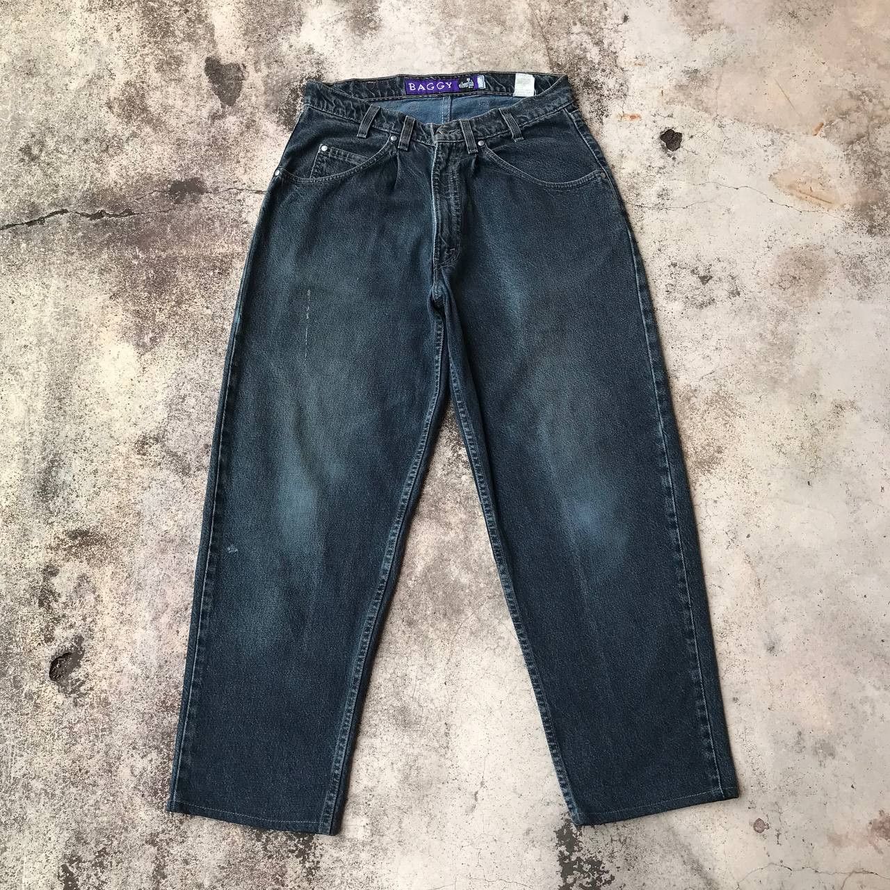 Levi's VINTAGE 1995 LEVIS SILVERTAB BAGGY FIT FADED BLACK Size US 32 / EU 48 - 2 Thumbnail