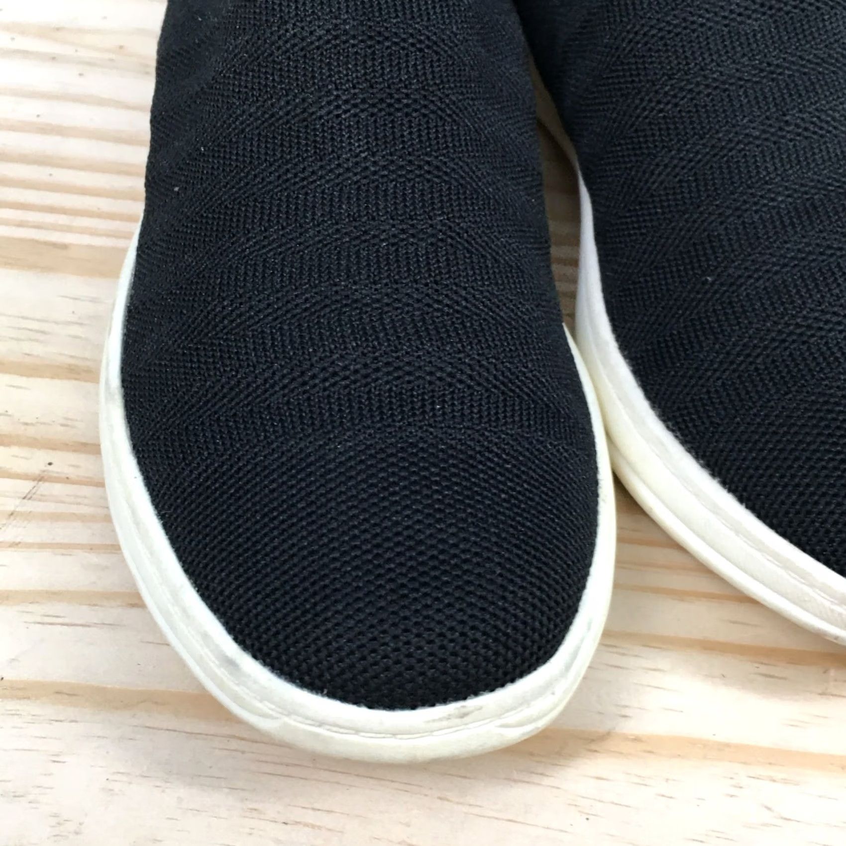 Vintage LifeStride Shoes Womens 7.5 M Energy Knit Slip-On Sneakers Black Fabric Low Top Size M / US 6-8 / IT 42-44 - 7 Thumbnail