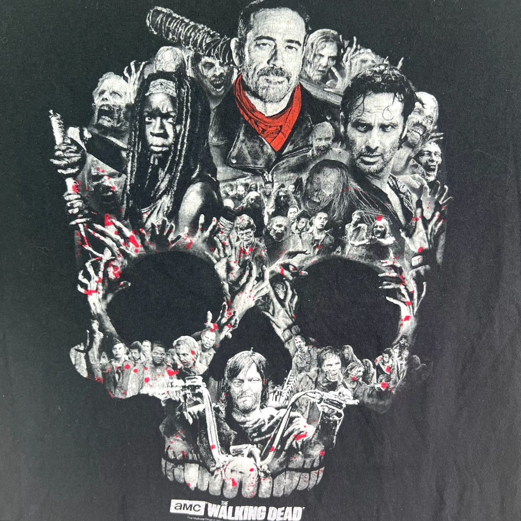 Delta The Walking Dead Skull T Shirt Mens XL Black Graphic Tee Size US XL / EU 56 / 4 - 2 Thumbnail