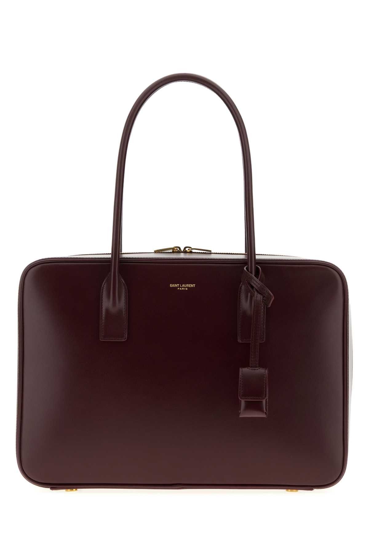 Saint Laurent Paris Grape Leather Sac De Jour Handbag Size ONE SIZE - 1 Thumbnail