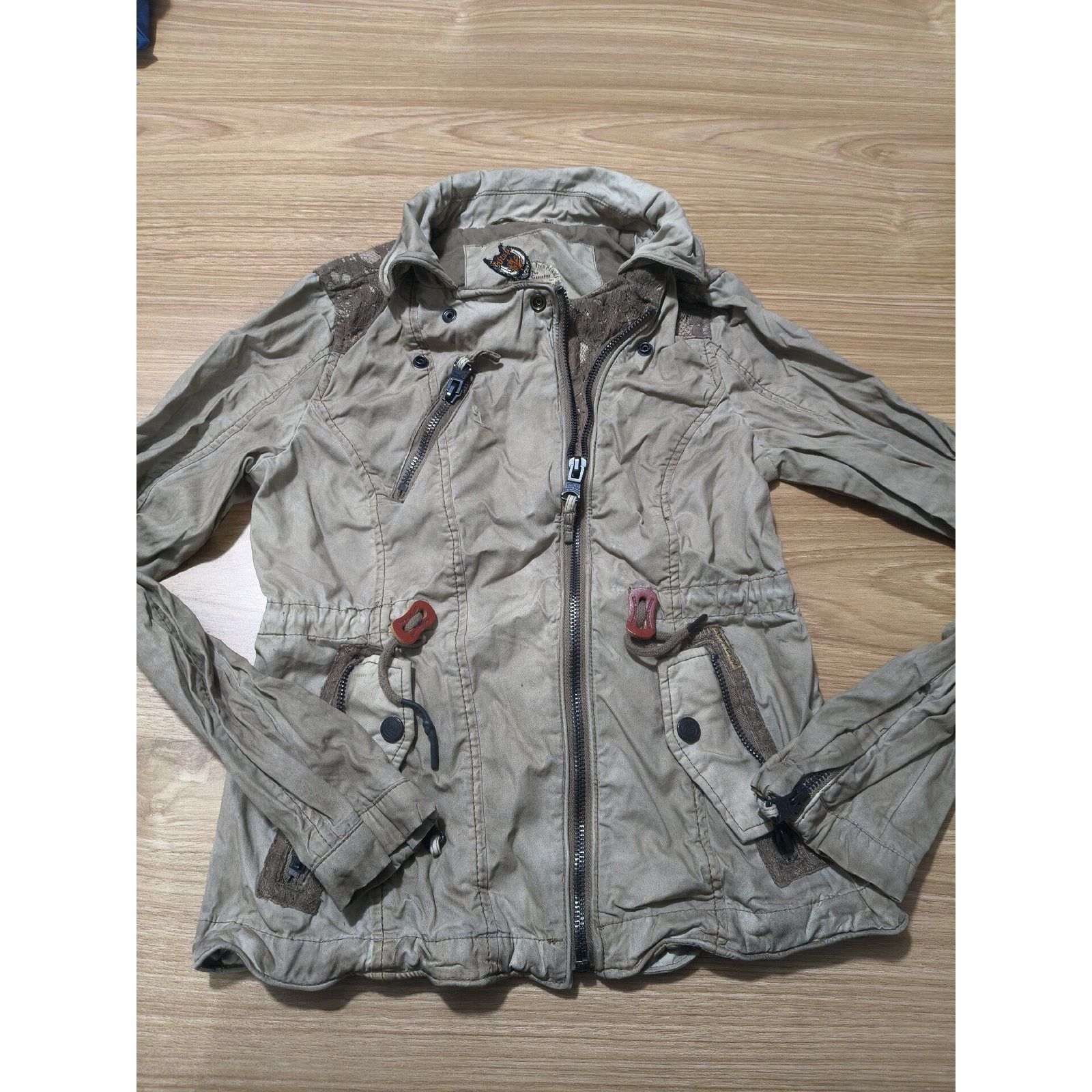 If Six Was Nine × Japanese Brand × Vintage Vintage Japanese Brand Khujo Women’s Zip Up Jacket Brown Tan Size M / US 6-8 / IT 42-44 - 1 Thumbnail