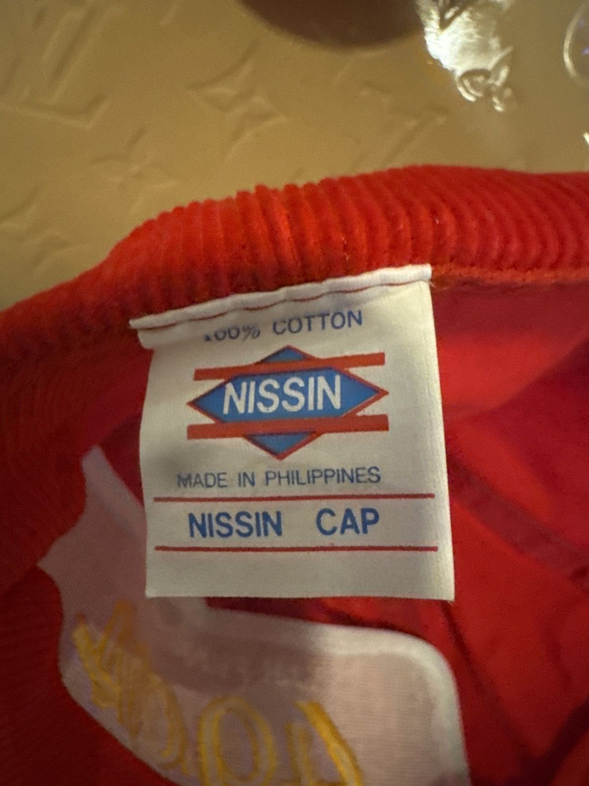 Nissan Vintage Red Nissin SF 49ers Corduroy Hat – Adjustable Fit Size ONE SIZE - 5 Thumbnail