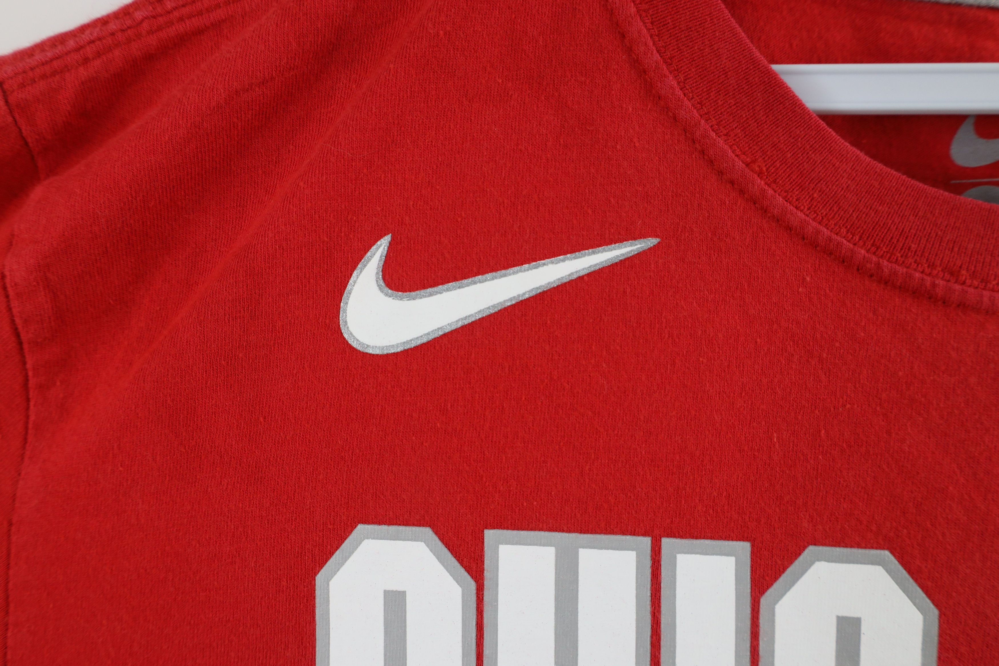Nike × Vintage Vintage Nike Out Ohio State University Jersey T-Shirt #4 Size US L / EU 52-54 / 3 - 5 Thumbnail
