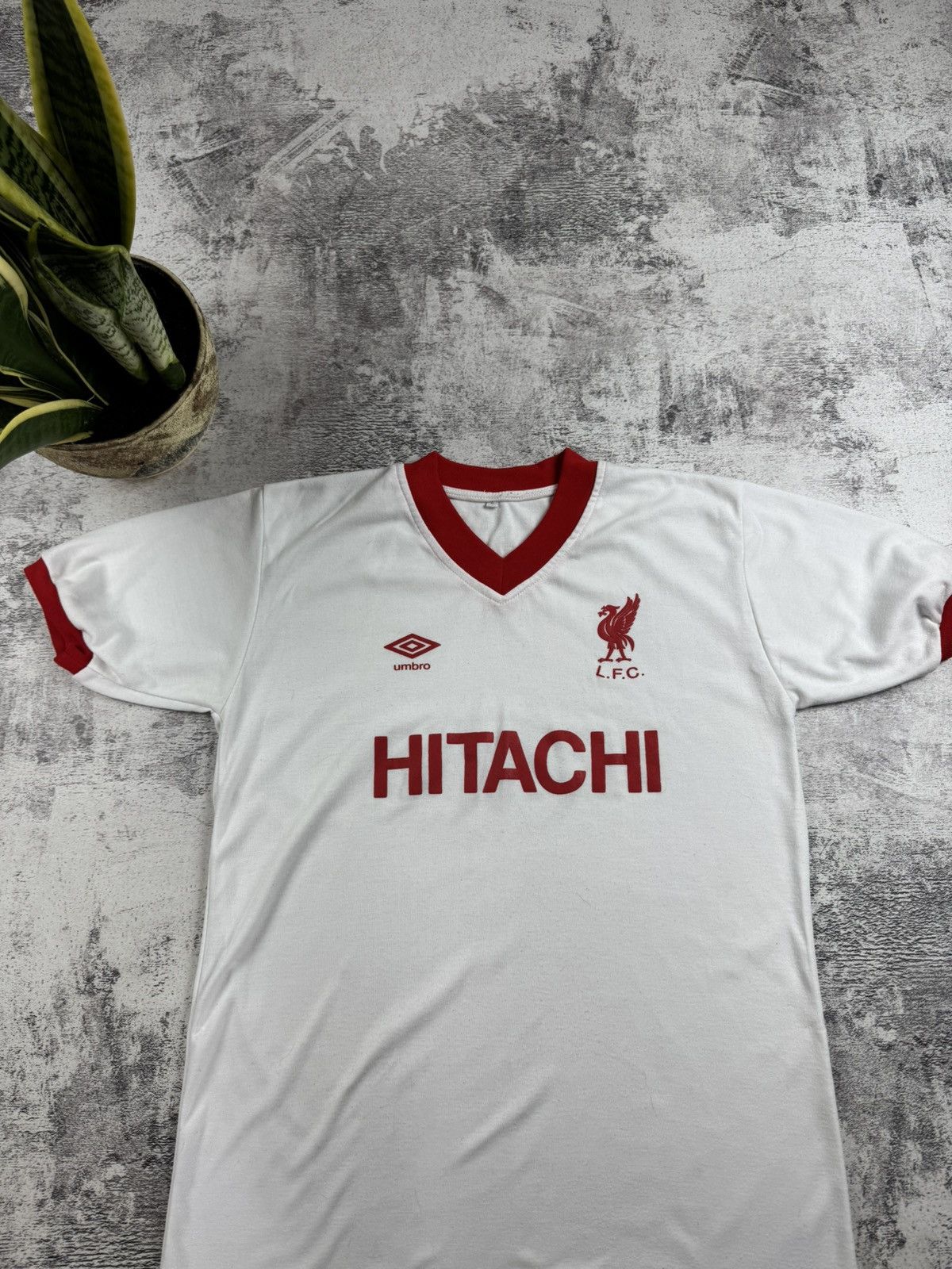 Umbro Liverpool 1979 1980 White Away Reproduction Soccer Football T Shirt Jersey Kit Size US L / EU 52-54 / 3 - 4 Thumbnail