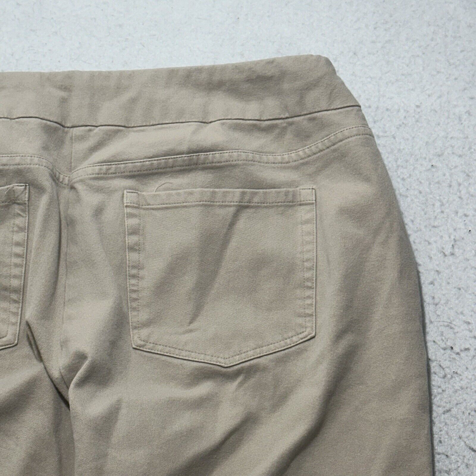 Other Soft Surroundings PM Beige Pull On Capri Pants Stretch Size 32" / US 10 / IT 46 - 15 Thumbnail